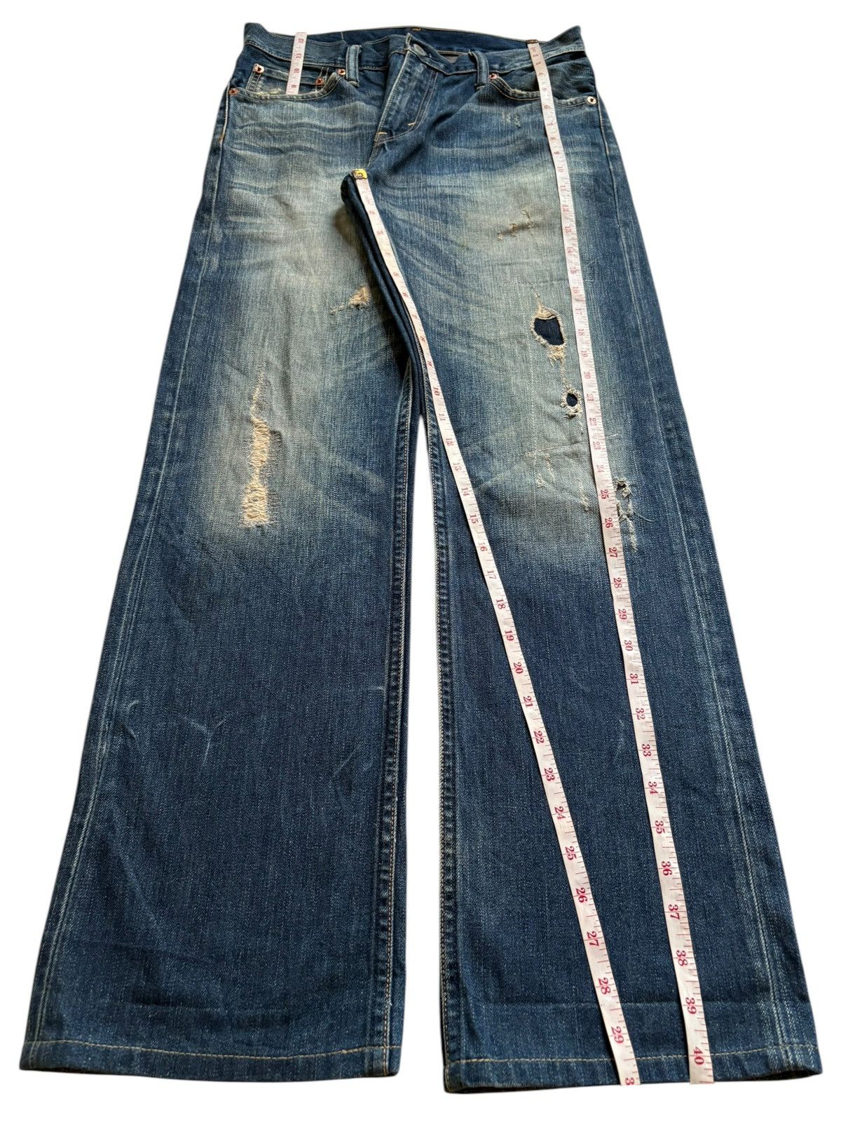 Levi's Vintage 90s Levis 505 Patch Faded Wash Loose Baggy Jeans Size US 30 / EU 46 - 15 Thumbnail