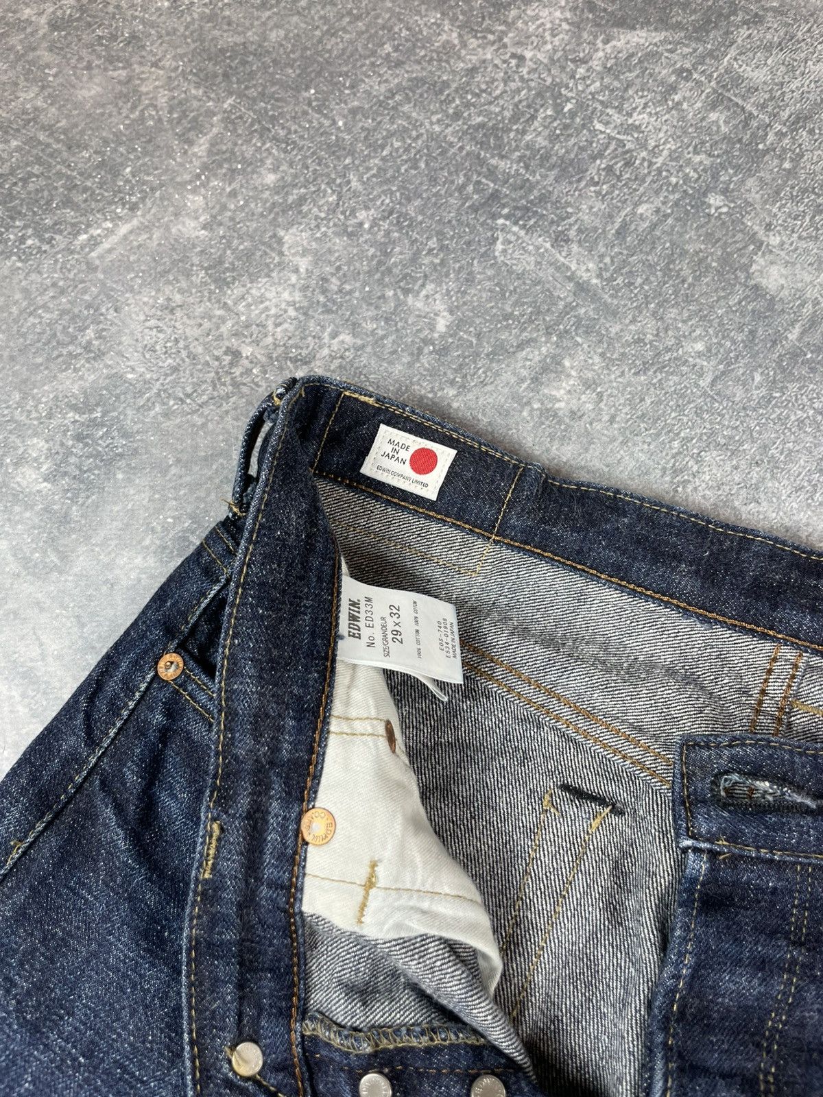 Edwin Edwin Made in Japan selvedje denim vintage jeans Size US 30 / EU 46 - 6 Thumbnail