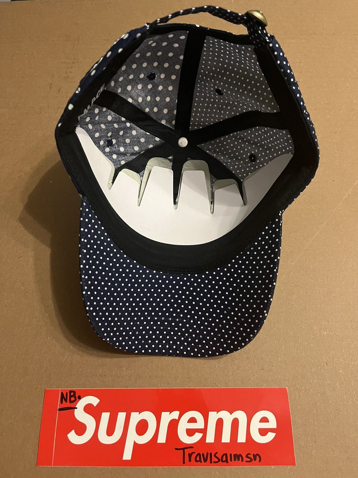Palace Palace Navy P 6-Panel Micro Dot Cap Size ONE SIZE - 4 Thumbnail