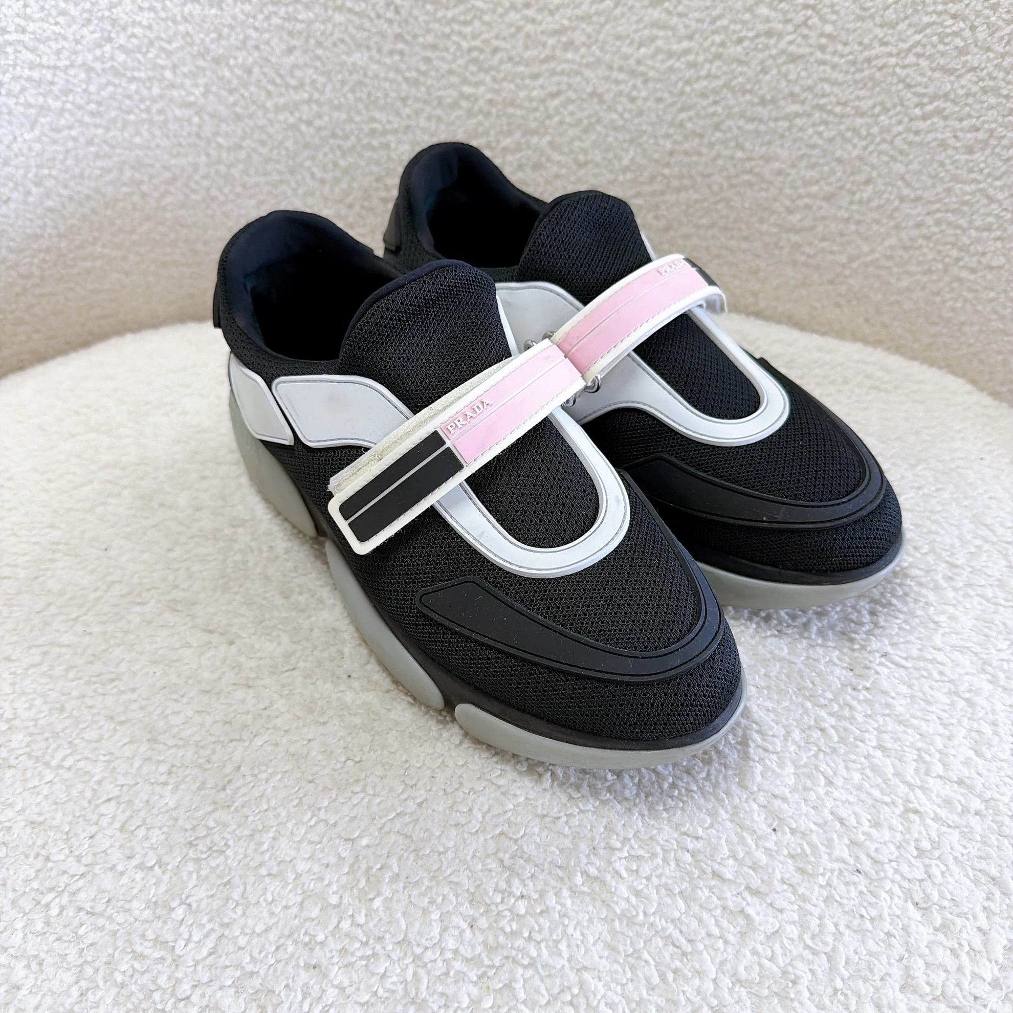 Prada Prada Black Sneaker Size 35 Size US 4.5 / IT 34.5 - 2 Thumbnail