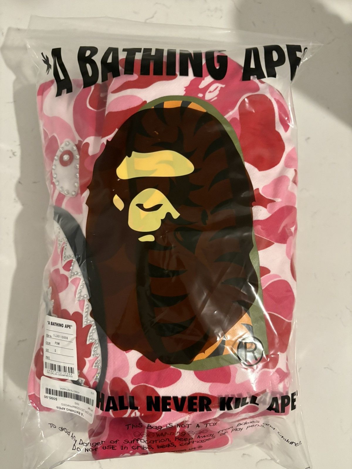 Bape BAPE pink camo crystal hoodie Size US S / EU 44-46 / 1 - 3 Thumbnail