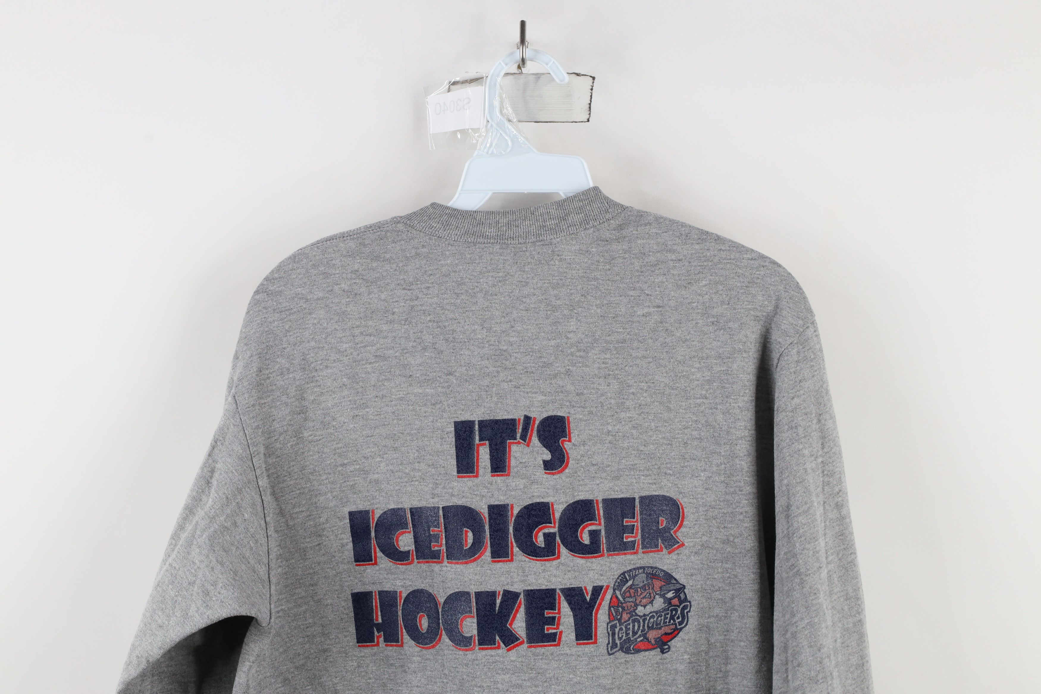 Vintage Vintage Y2K Diggers Hockey Toledo Long Sleeve T-Shirt Gray Size US M / EU 48-50 / 2 - 9 Thumbnail