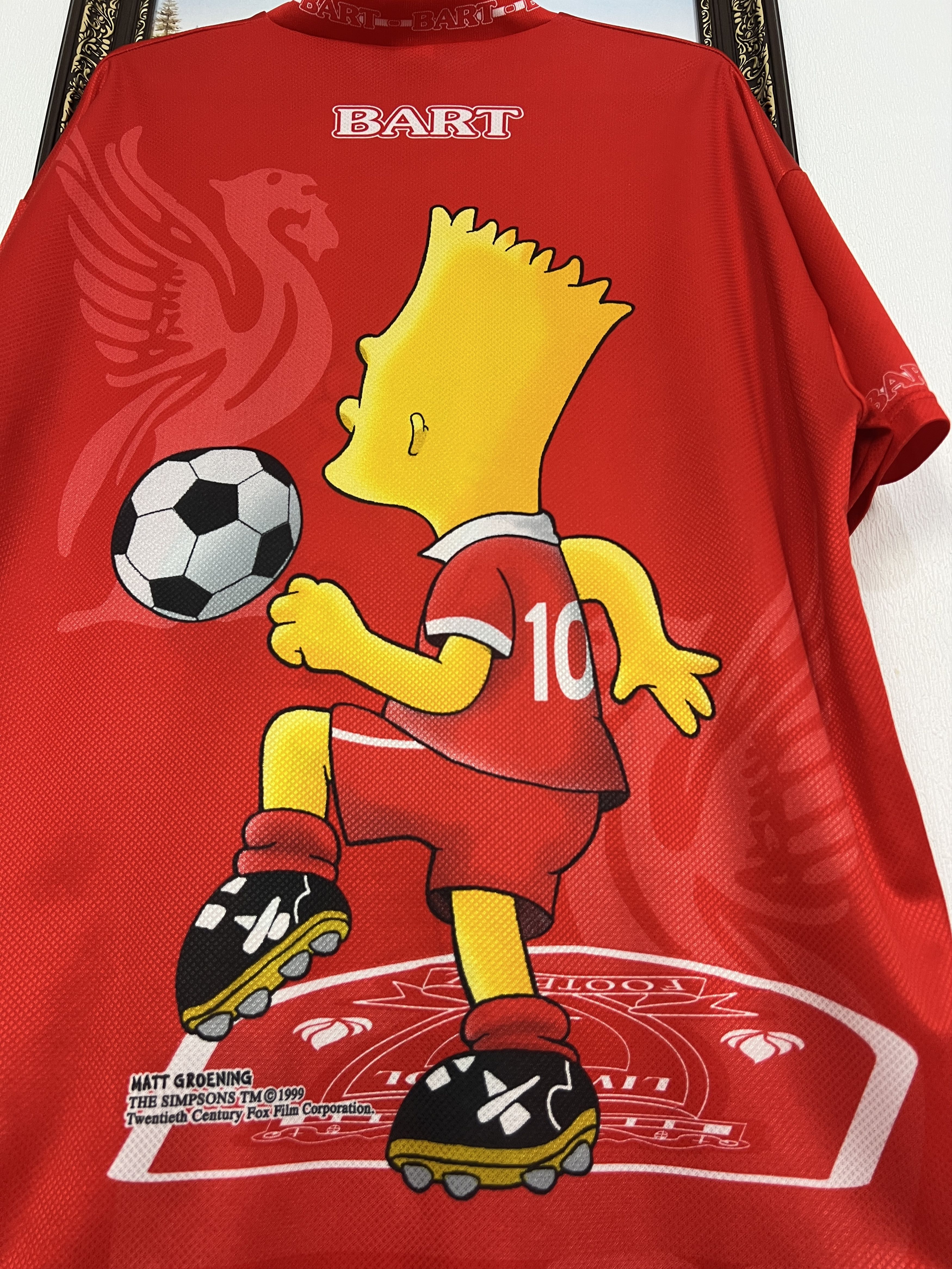 Vintage Bart Simpson Liverpool Shirt Football Jersey Soccer YNWA Size US XL / EU 56 / 4 - 13 Thumbnail