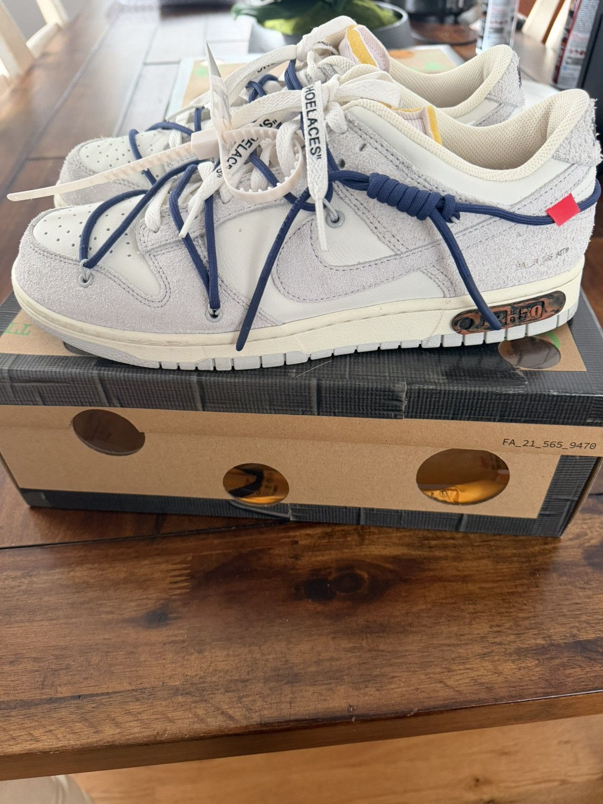 Nike × Off-White Nike x Off-White dunk low lot 18/50 Size US 11 / EU 44 - 4 Thumbnail