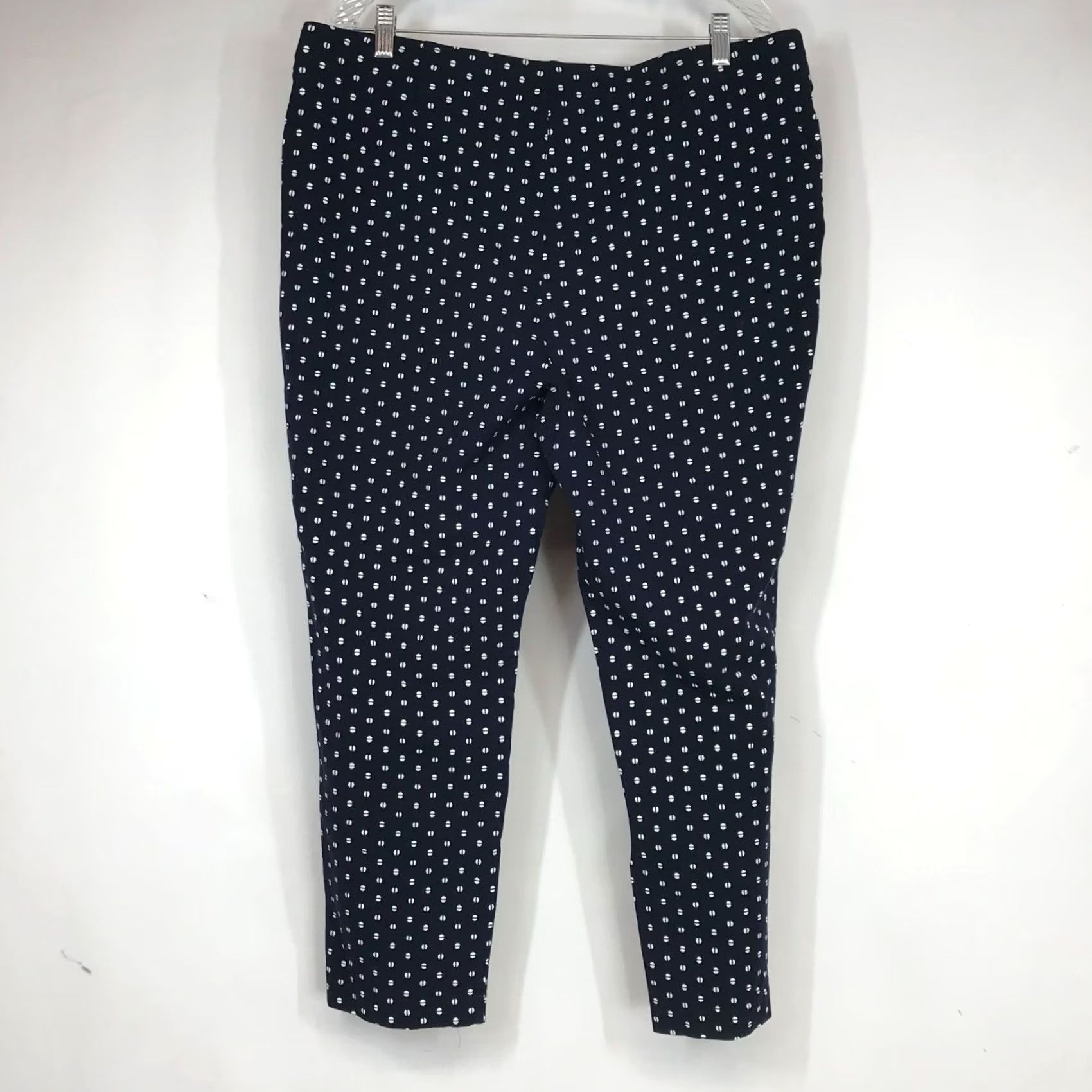 Vintage CHICO'S NAVY ELASTIC WAIST PULL-ON AKLE PANT WOMEN'S 3 Size 26" / US 2 / IT 38 - 4 Thumbnail