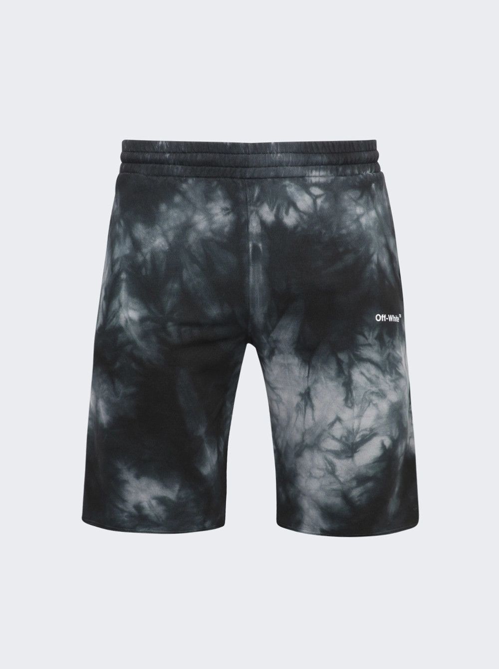 Off-White o1in1s1024 Q:1 / Diag Tie Dye Sweatshorts in Warm Grey Size US 30 / EU 46 - 1 Thumbnail