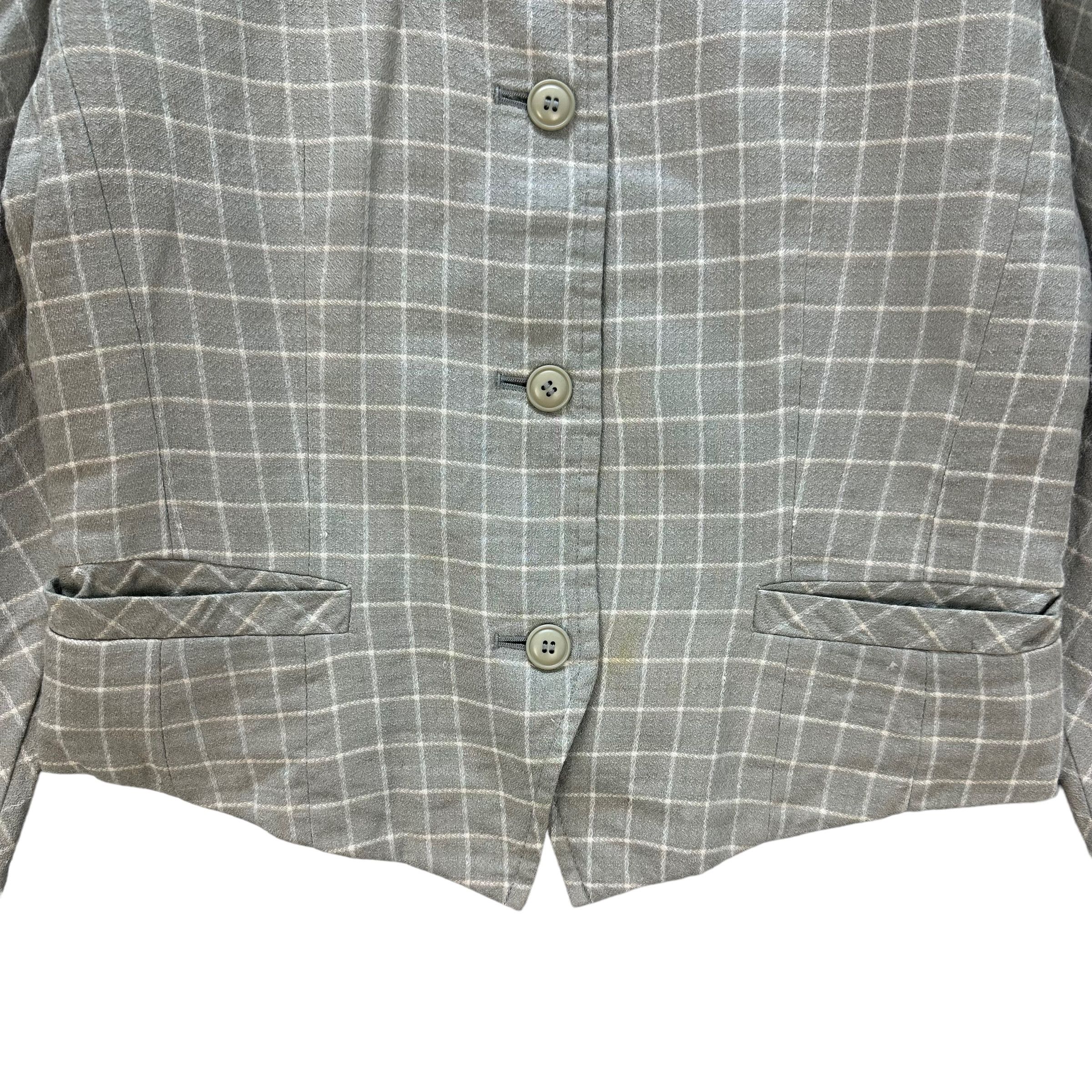 Givenchy GIVENCHY LITE CHECKED PLAID CROP JACKET #8932-040 Size S / US 4 / IT 40 - 3 Thumbnail
