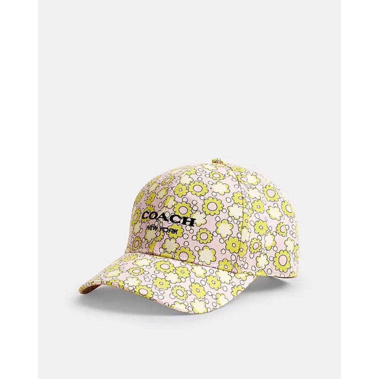 Coach NWT COACH Floral Print Baseball Hat CBO67 Lime M/L Size ONE SIZE - 2 Thumbnail