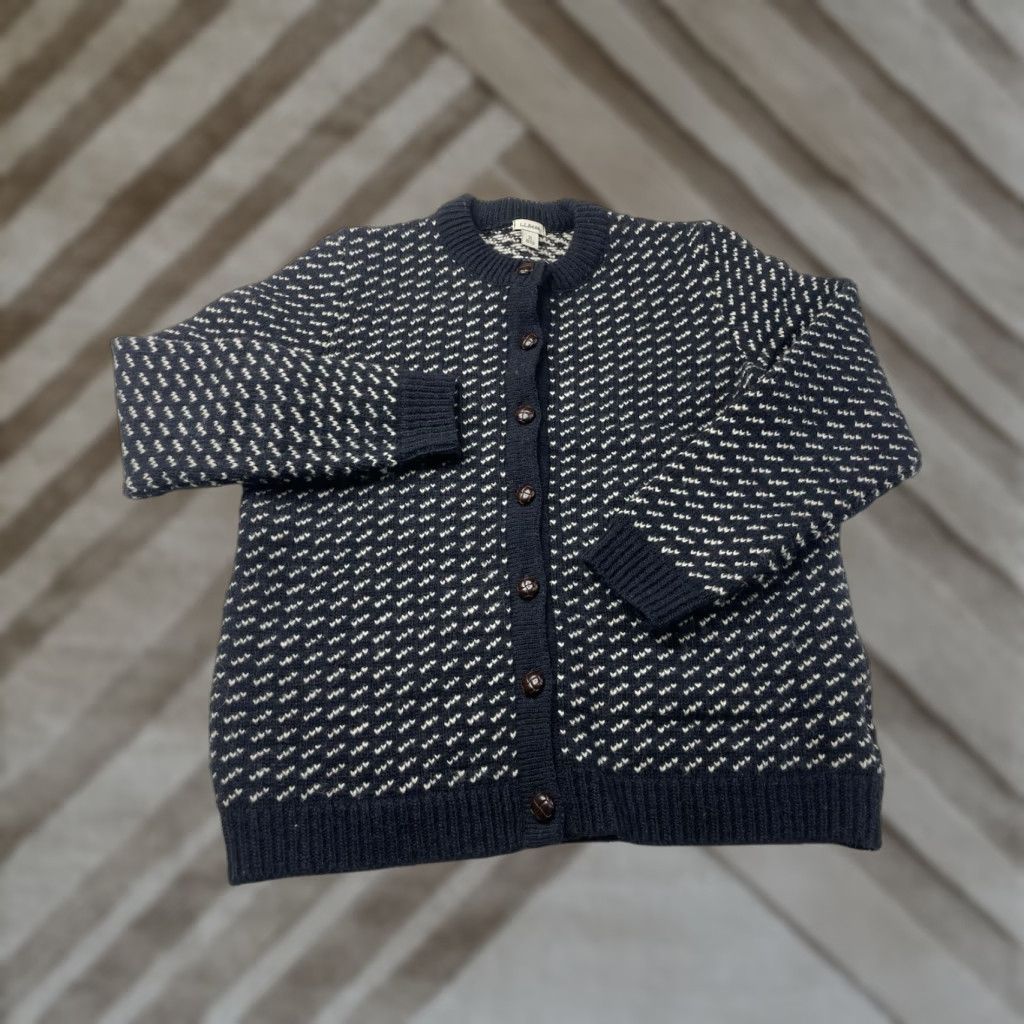 Vintage VINTAGE L.L. Bean Cardigan Sweater Woman Wool Birdseye Knit M Blue Women M Cardigan Classic Wool Women M Blue L.L. Bean Men? Size M / US 6-8 / IT 42-44 - 1 Thumbnail