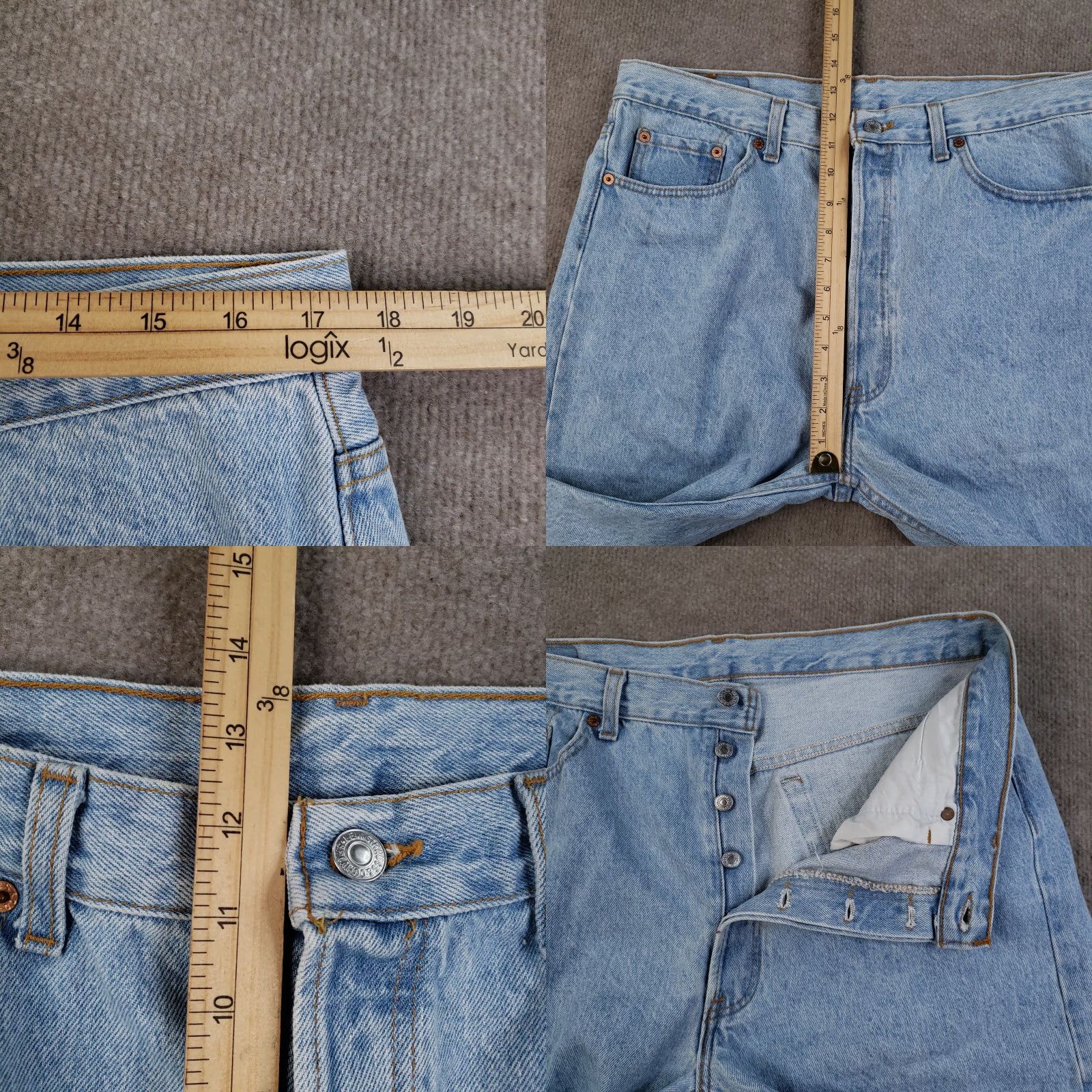 Levi's VINTAGE Levi's 501 Jeans Shorts Men 38 Bermuda Denim 90s American Casual Retro Blue Size US 38 / EU 54 - 8 Thumbnail