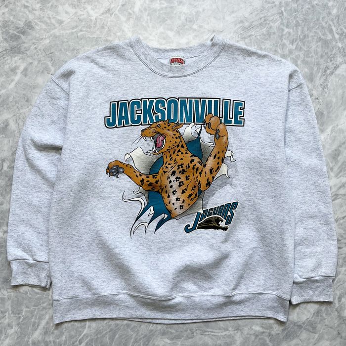 Vintage VTG 90s NFL JACKSONVILLE JAGUARS SWEATSHIRT BANNED LOGO