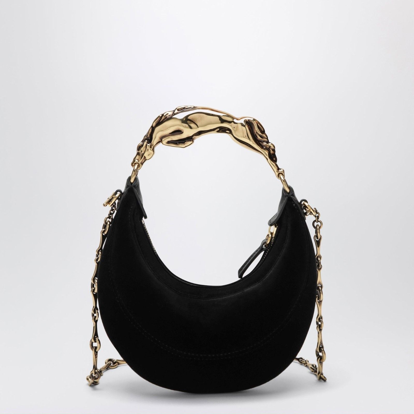 Chloe CHLOE Black Small Chain Horse Shoulder Bag New & Authentic Size ONE SIZE - 3 Thumbnail