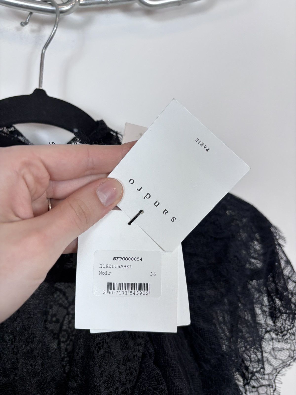 Sandro Sandro Paris NWT Women’s Black Mini Jumpsuit Playsuit Size XS / US 0-2 / IT 36-38 - 11 Thumbnail