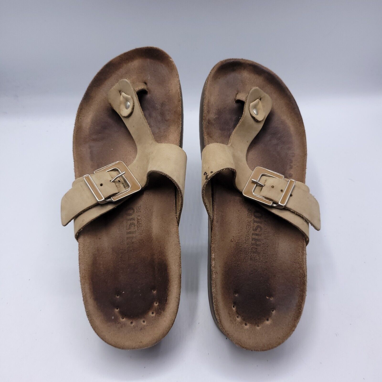 Mephisto Mephisto Casual Leather Slide Sandal Womens Size 7 38 Brown Size US 7 / IT 37 - 4 Thumbnail