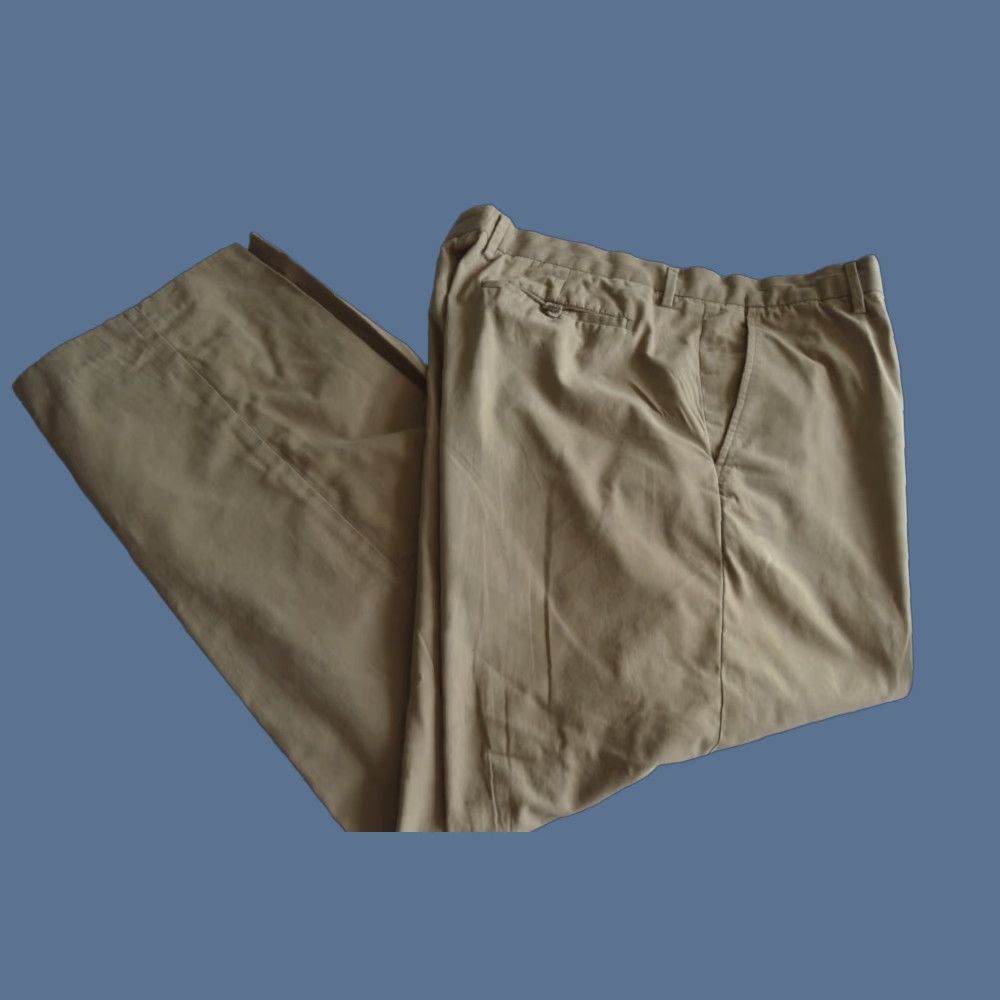 Banana Republic Banana Republic Pants Men Size 38x32 Chino Flat Front Beige Cotton Comfortable Everyday Wear Mens Size US 38 / EU 54 - 1 Thumbnail