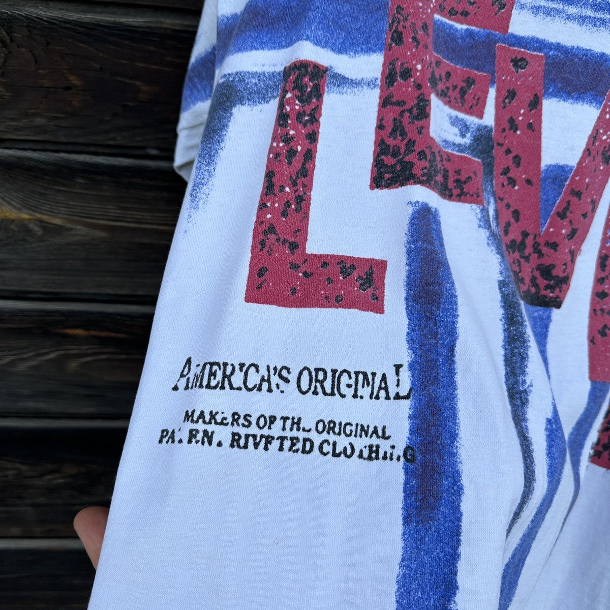 Levi's Vintage Levi’s Levis 90s 80s T-Shirt AOP Tee Made in Usa Size US M / EU 48-50 / 2 - 7 Thumbnail