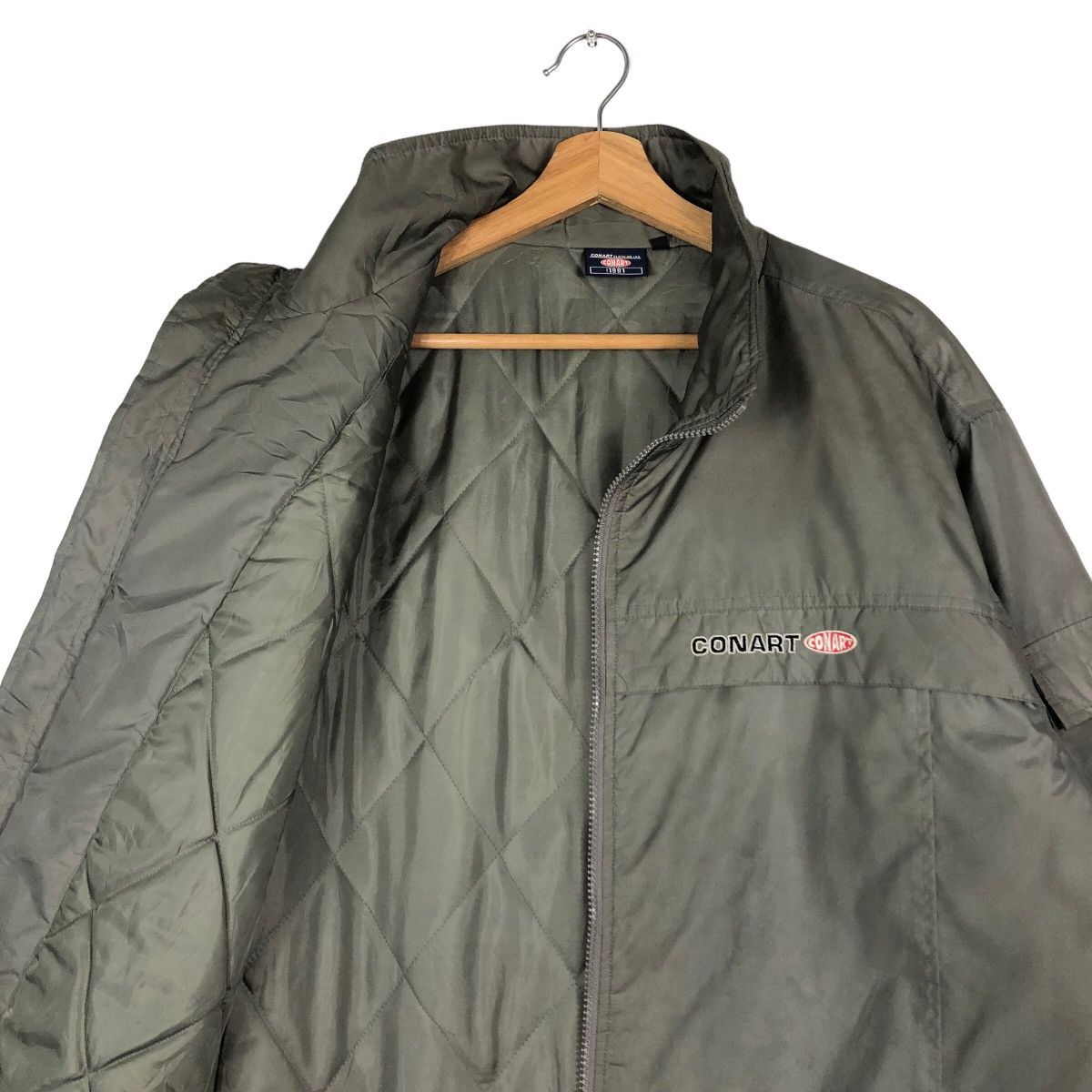 Japanese Brand 🔥Vintage Double Layer Jacket Zipper Conart Big Logo Size US L / EU 52-54 / 3 - 13 Thumbnail