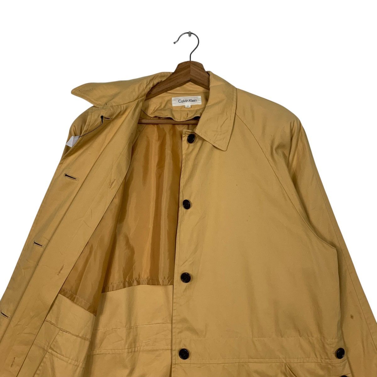 Calvin Klein CALVIN KLEIN Yellow Overcoat Jacket #2325-C104 Size US L / EU 52-54 / 3 - 11 Thumbnail