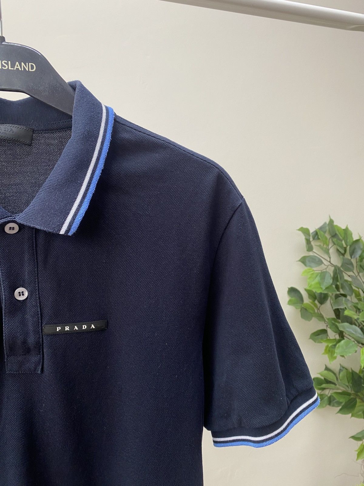 Prada Vintage Prada Black Tab Polo T-shirt Size US L / EU 52-54 / 3 - 4 Thumbnail