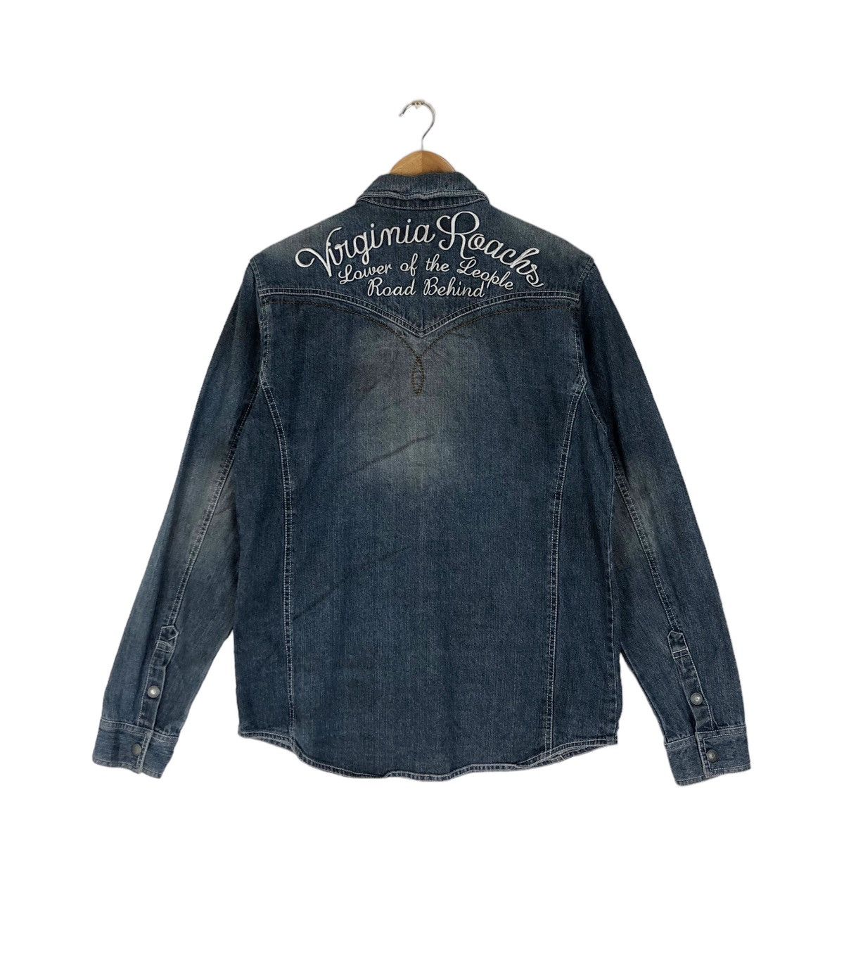 In The Attic In The Attic Western Denim Embroidery Button Shirt Size US L / EU 52-54 / 3 - 2 Thumbnail