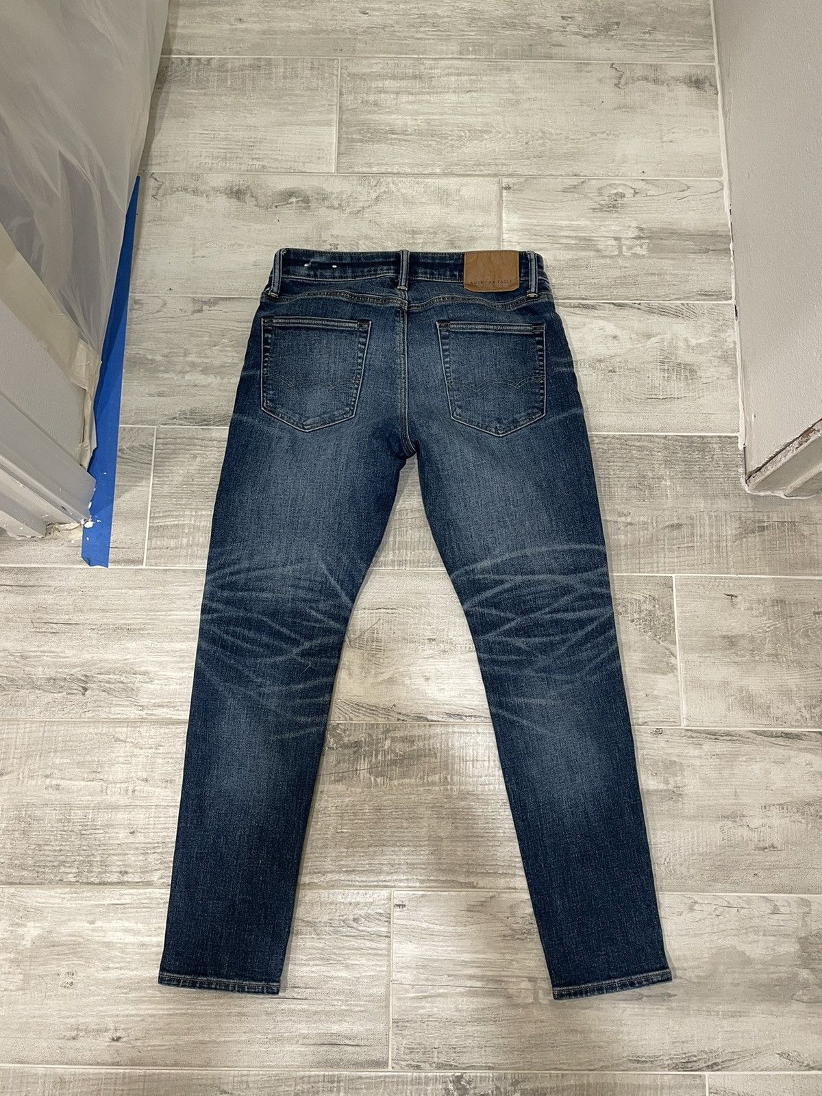 American Eagle Outfitters AMERICAN EAGLE FLEX 30X30 BLUE DISTRESSED DENIM Size US 30 / EU 46 - 2 Thumbnail