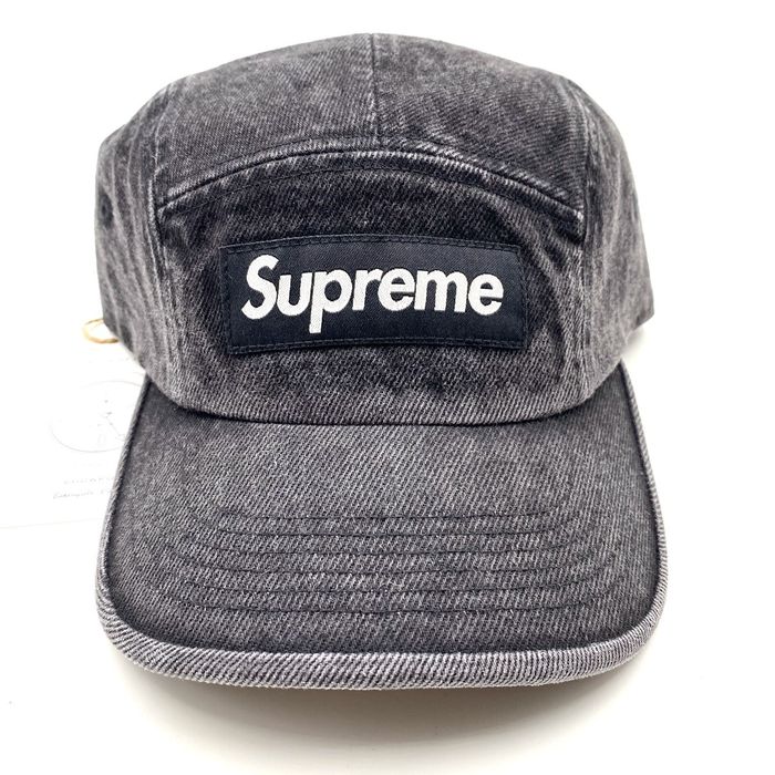 Supreme 2023 S/S DENIM CAMP CAP (BLACK) | Grailed