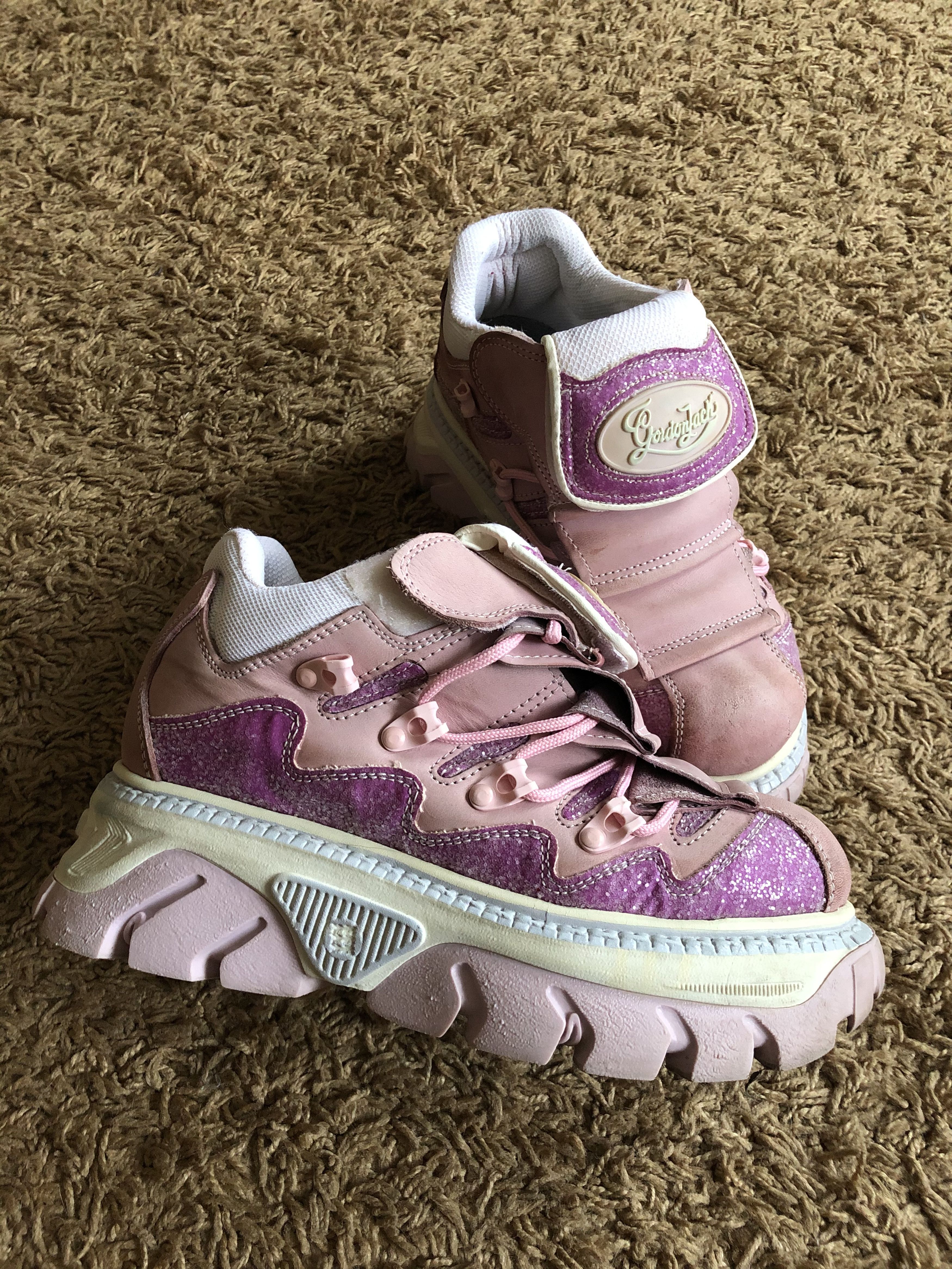 image of Avant Garde x New Rock Vintage Gordon Jack Platform Boots Size 41 in Pink, Women's