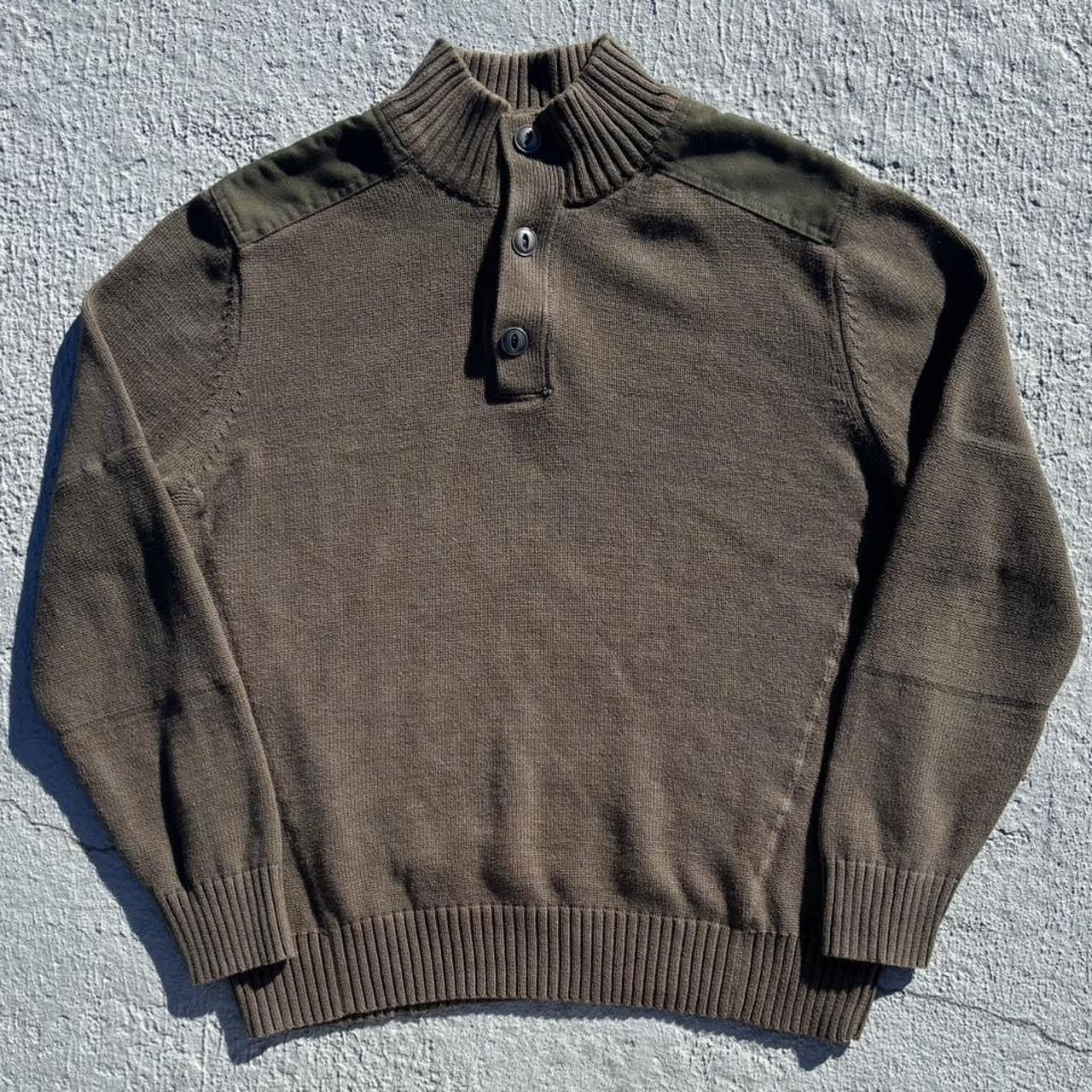 Early 2000s Converse One Star Green Army Pullover Knit