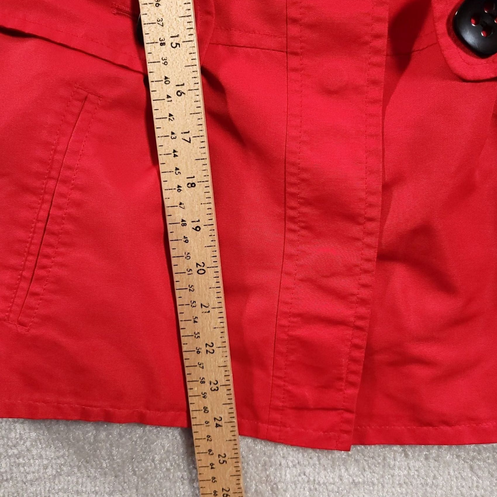 Vintage Giacca Gallery Company Coat Women's M Red Collared Lined Padded Shoulders Jacket Size M / US 6-8 / IT 42-44 - 7 Thumbnail