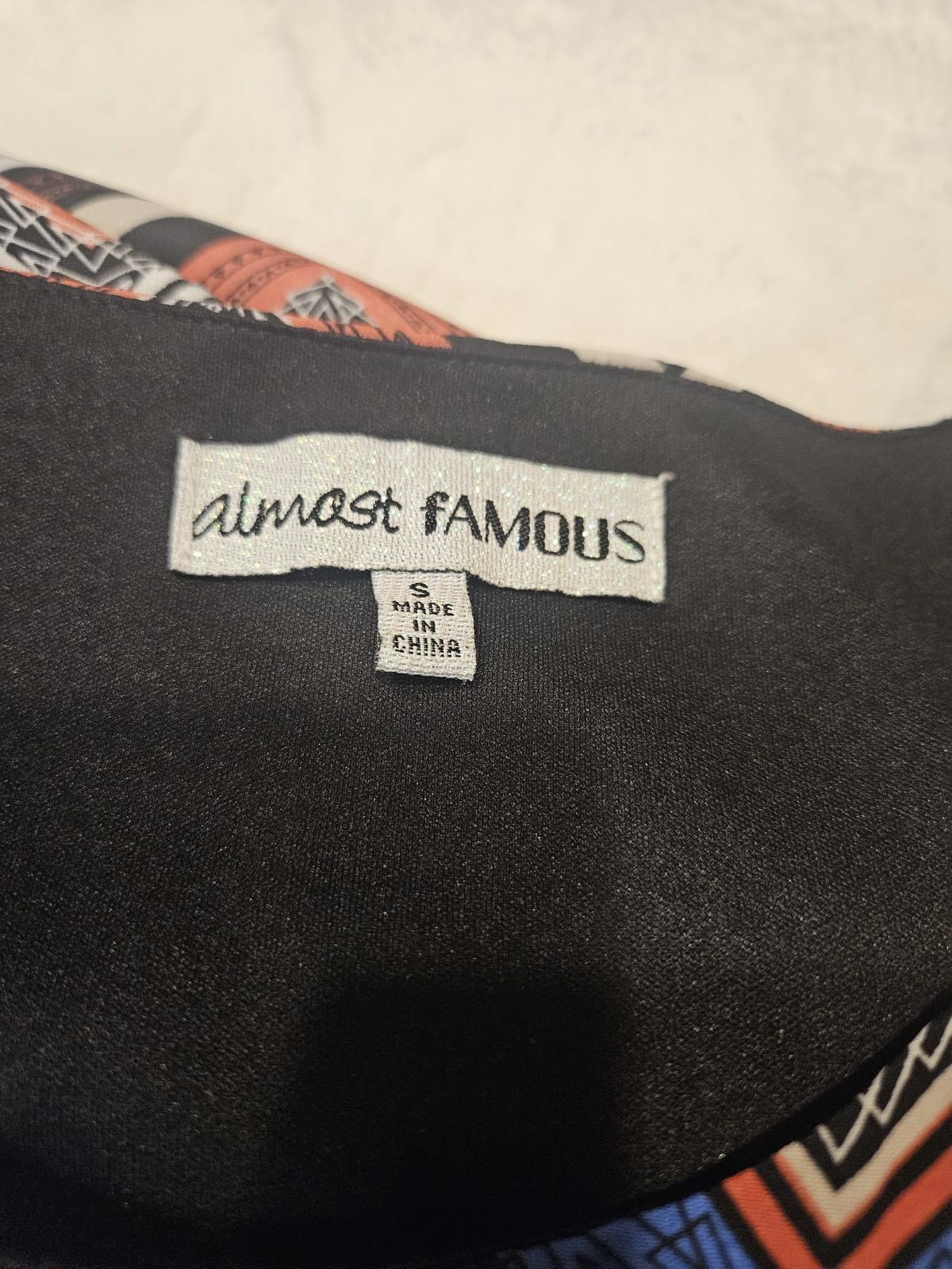 Almost Famous Stylish Chevron Print Dress - Vibrant Patterns #423 Size S / US 4 / IT 40 - 5 Thumbnail