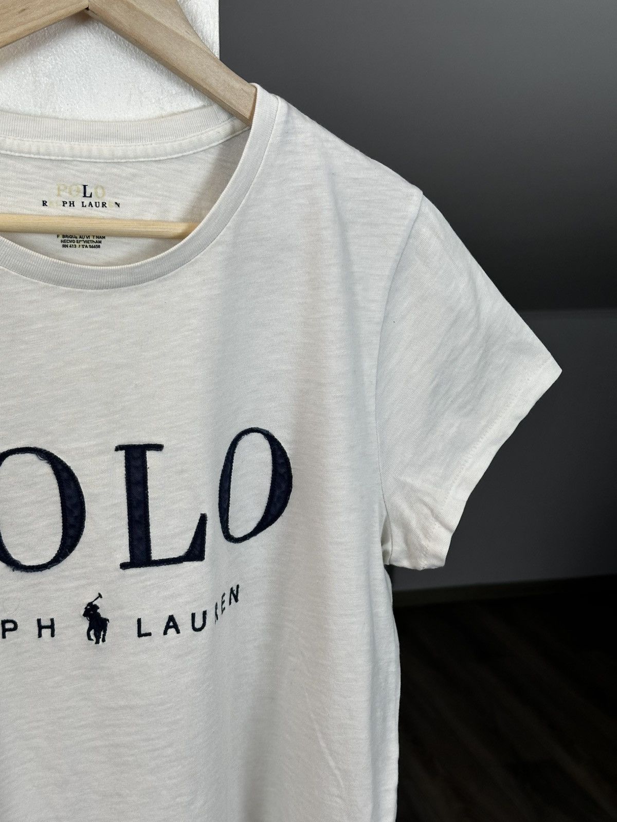 Polo Ralph Lauren Vintage Polo Ralph Lauren Big Logo Tee Size L / US 10 / IT 46 - 4 Thumbnail