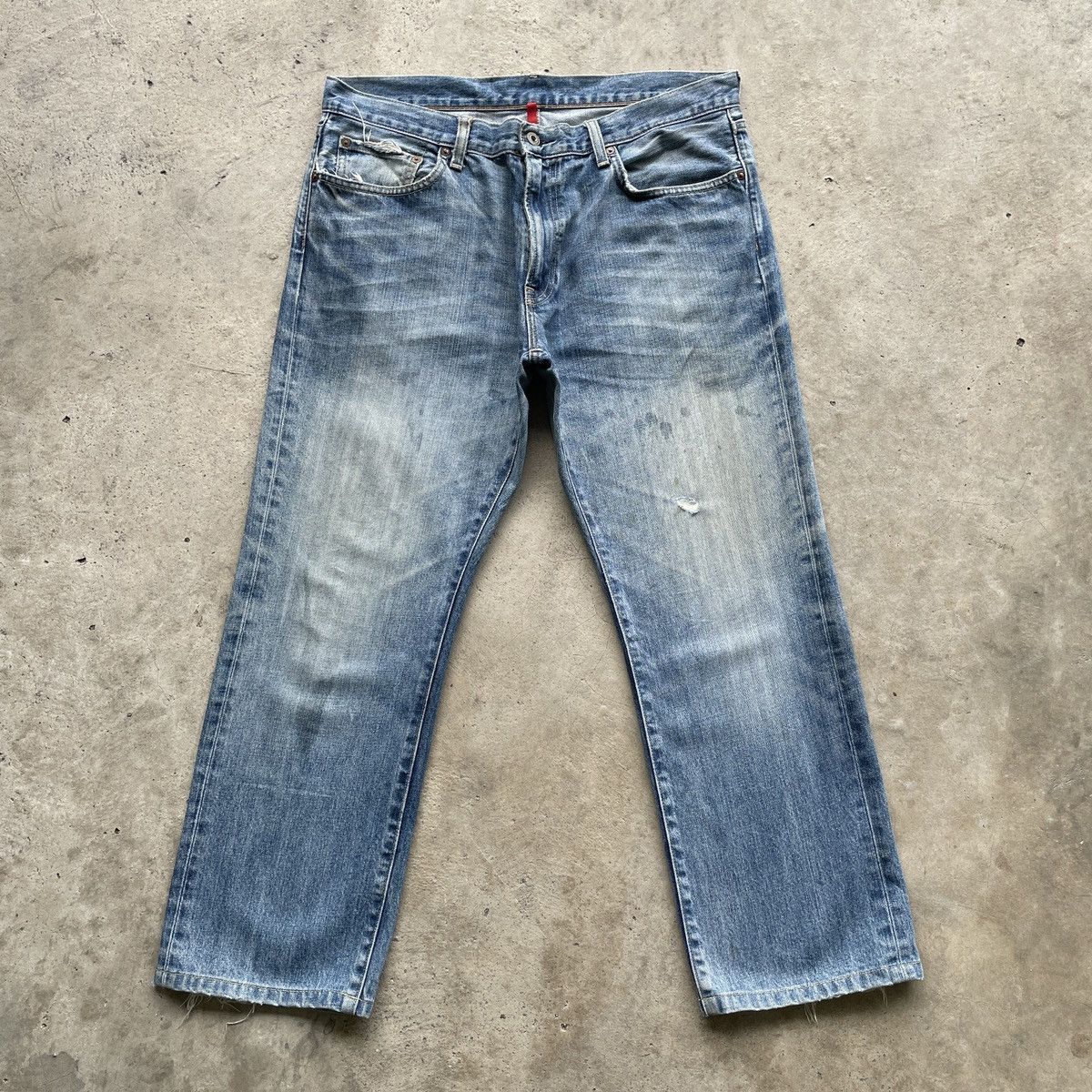 Japanese Brand W36💥 Vintage Japanese Brand UJ Faded Denim Jeans Pants Size US 36 / EU 52 - 1 Thumbnail