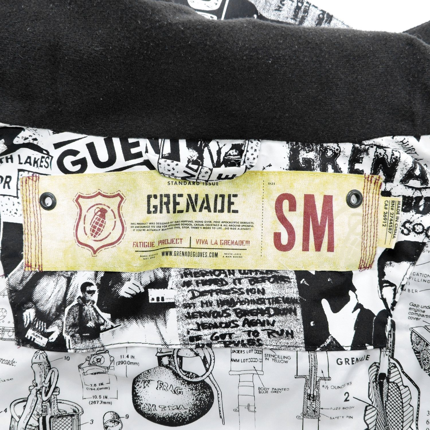 Grenade GRENADE FATIGUE PROJECT PUNK COLLAGE PRINT SNOWBOARD JACKET Size US M / EU 48-50 / 2 - 4 Thumbnail
