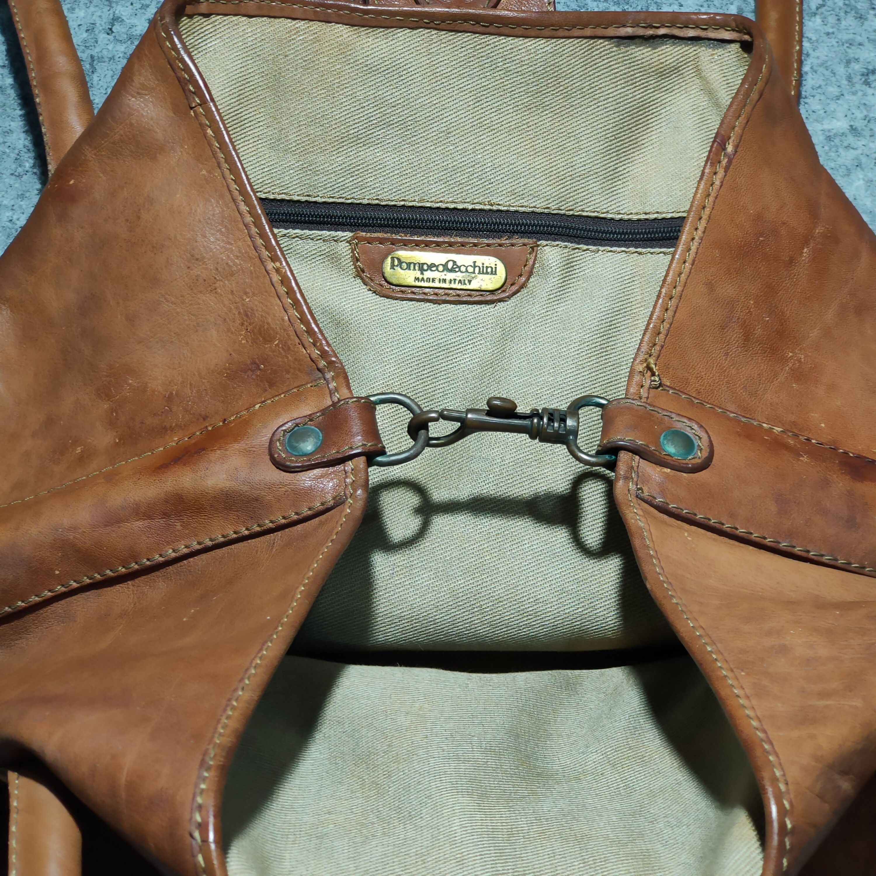 Other 🔥Vintage Pompeo Cecchini leather shoulder bag Size ONE SIZE - 2 Thumbnail