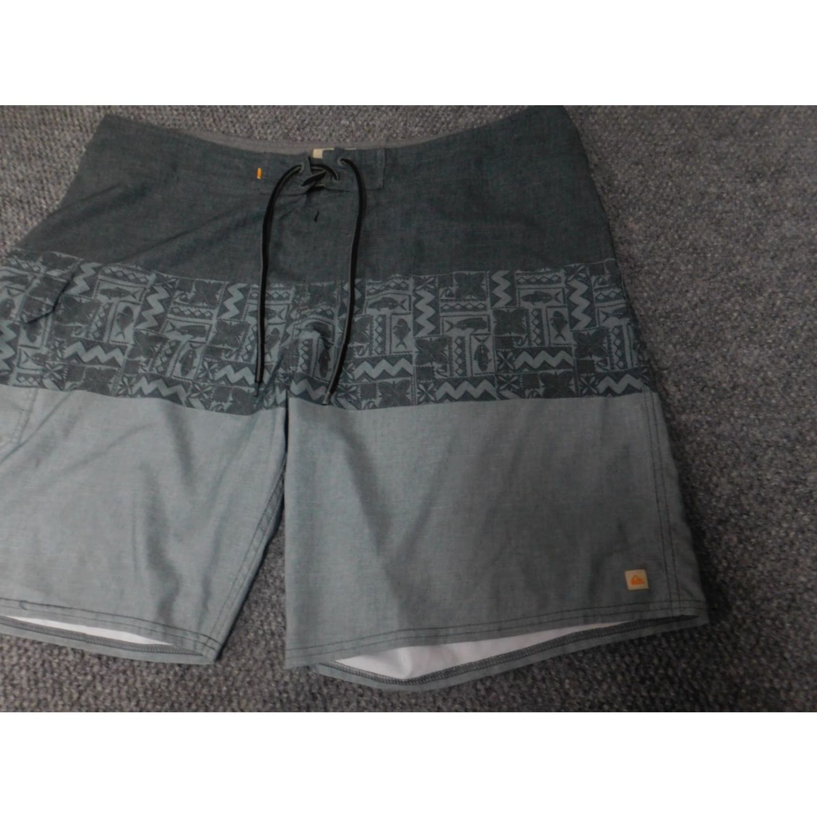 Quiksilver Quiksilver Mens Trunks Bottom 40 Gray Blue 90s Lifeguard Surfing Comfortable Fit Vintage Size US 40 / EU 56 - 3 Thumbnail