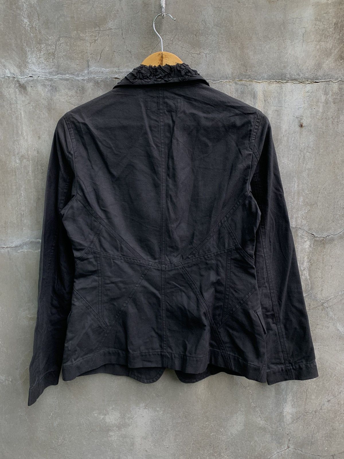 Issey Miyake Ruffled Collar Blazer Size L / US 10 / IT 46 - 6 Thumbnail