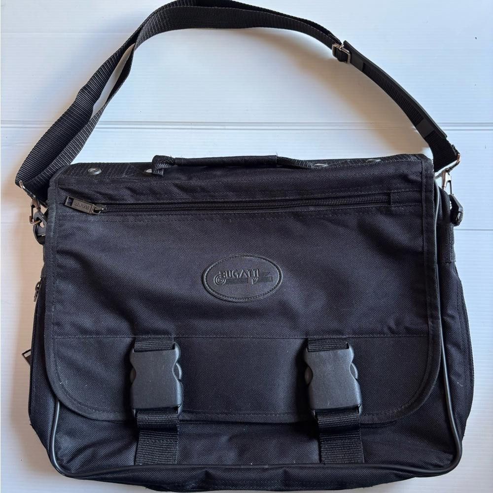 Bugatti Vintage Bugatti Black Briefcase Laptop Bag Size ONE SIZE - 1 Thumbnail
