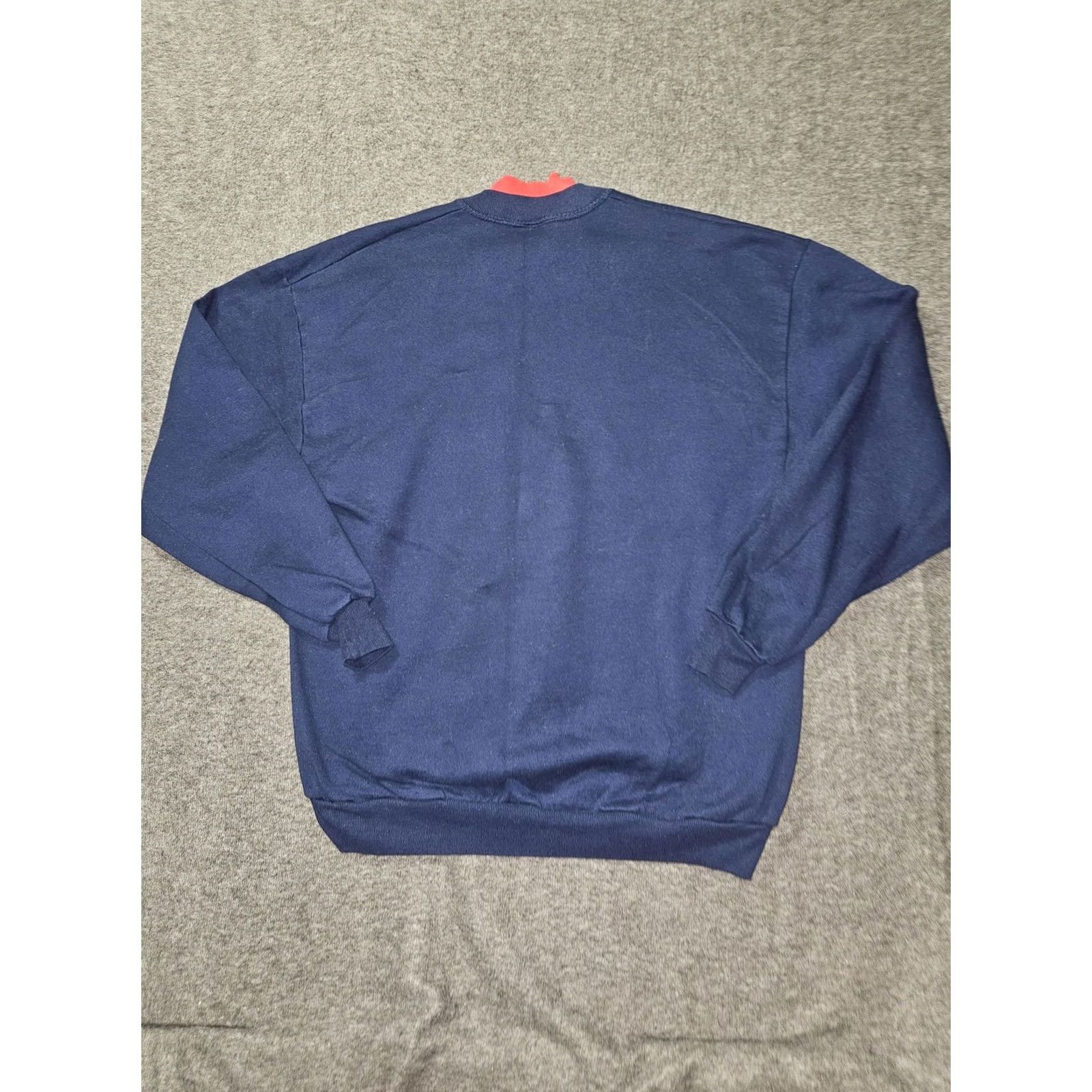 Jerzees VINTAGE Jerzees Sweatshirt Women's XL Blue Ugly Christmas Patchwork Made USA 90s Size XL / US 12-14 / IT 48-50 - 7 Thumbnail