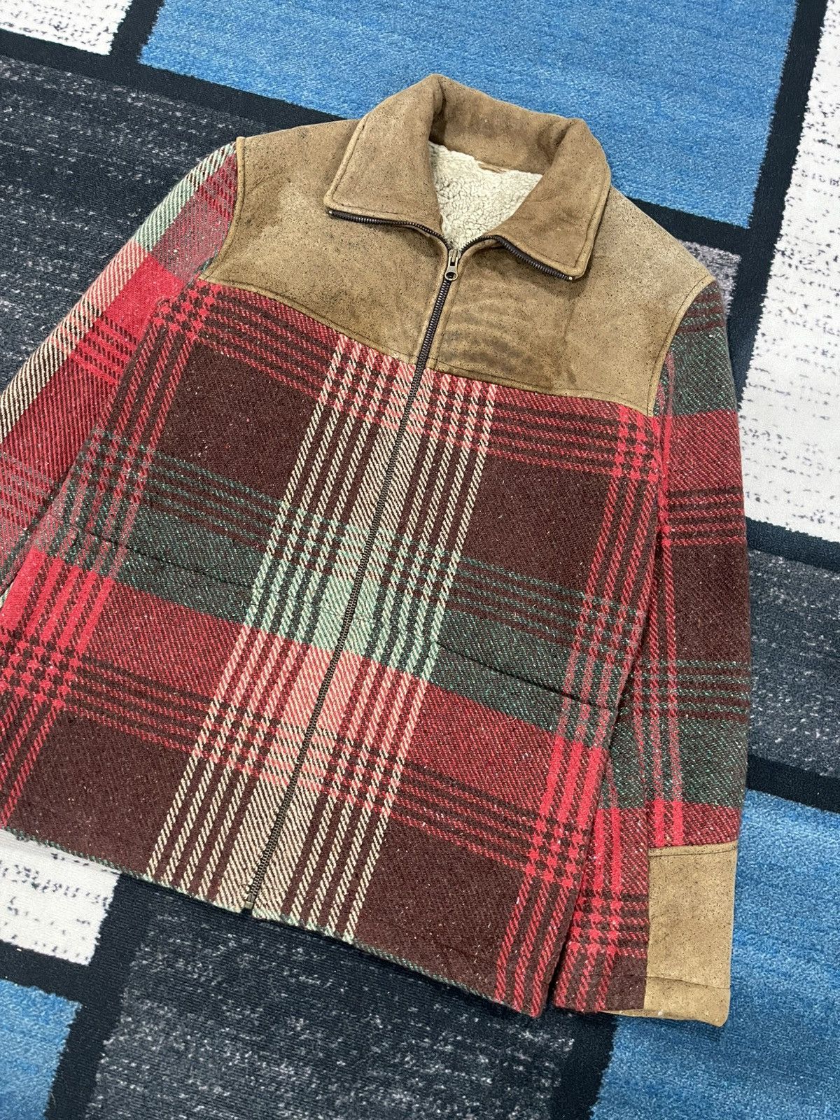 Beams Plus × Vintage Vintage Beams Y.Akamine Plaid Wool Jacket Size US L / EU 52-54 / 3 - 3 Thumbnail