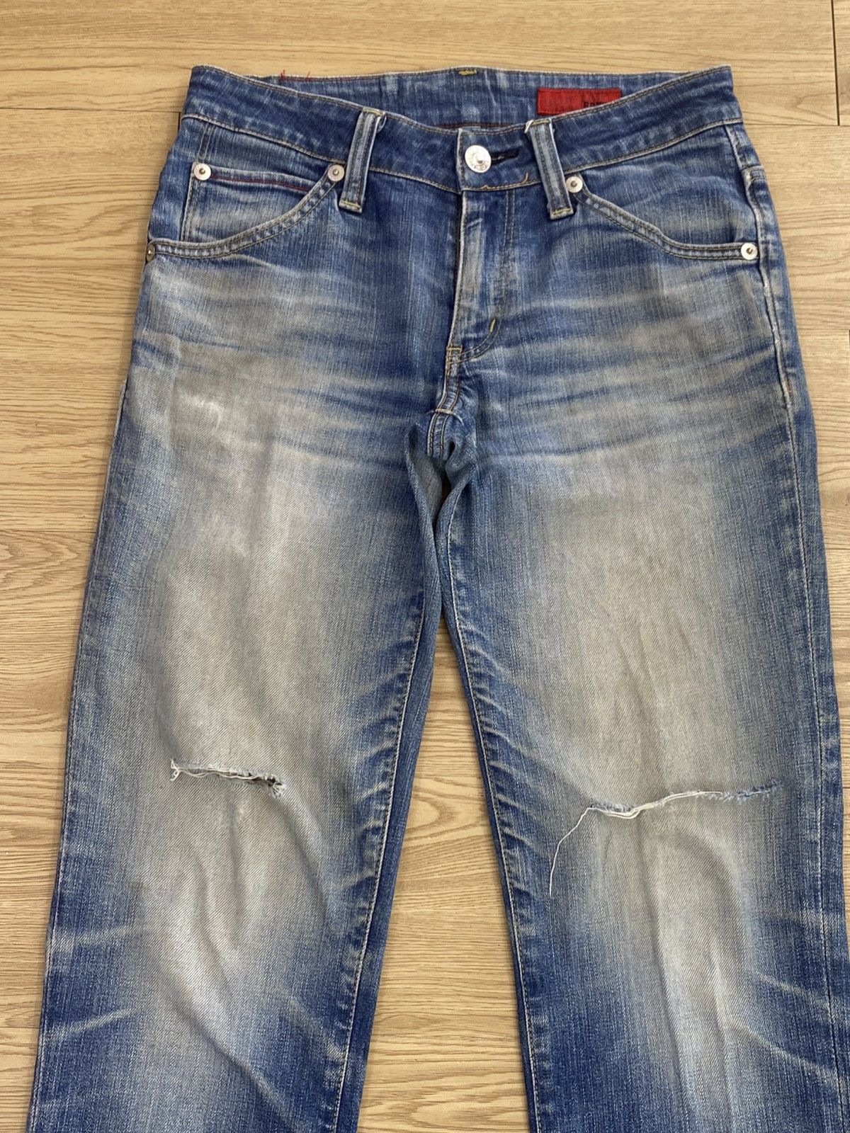 Edwin Blue Trip Edwin Blue Wash Style Distress Jeans Size US 29 - 2 Thumbnail