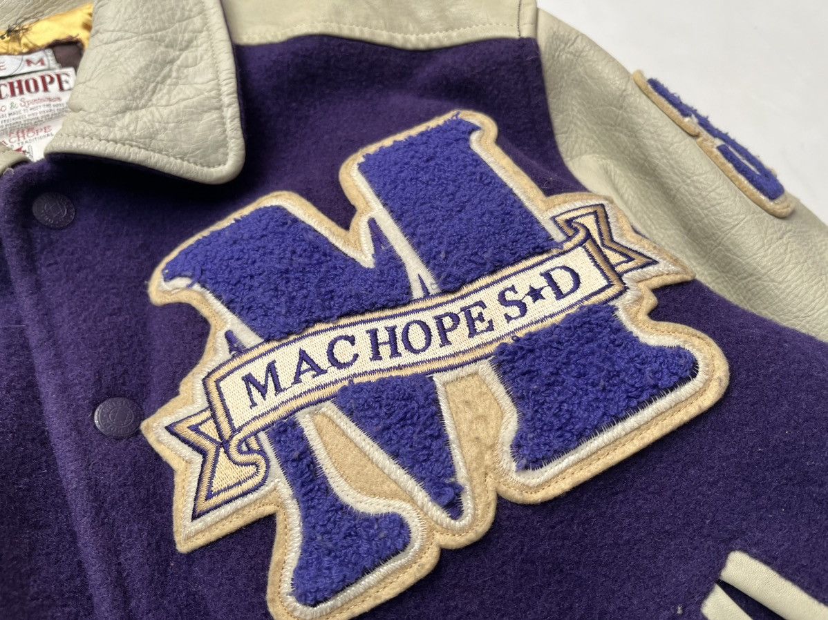 Vintage Machopes Bullet Last Dead Heat Leather Varsity Jacket Size US M / EU 48-50 / 2 - 5 Thumbnail