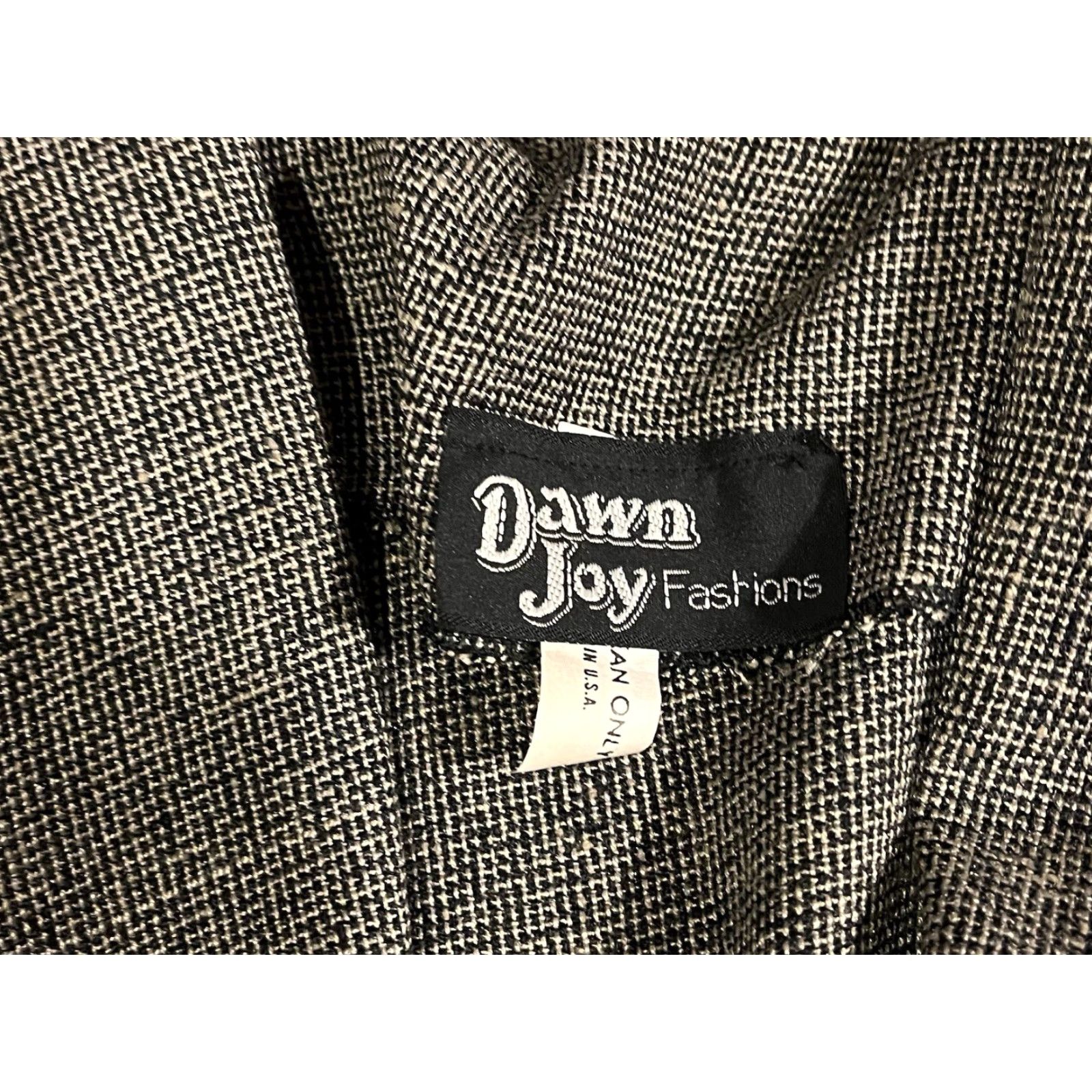 Vintage VINTAGE Dawn Joy Fashions Blazer Women's 13-14 Black White Check USA Blazer Women's 13-14 Check USA Vintage Dawn Joy Fashions Blazer Size XL / US 12-14 / IT 48-50 - 7 Thumbnail