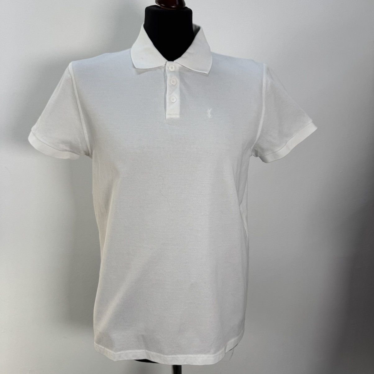 Saint Laurent Paris Saint Laurent Paris Polo tshirt white Size US XL / EU 56 / 4 - 1 Thumbnail
