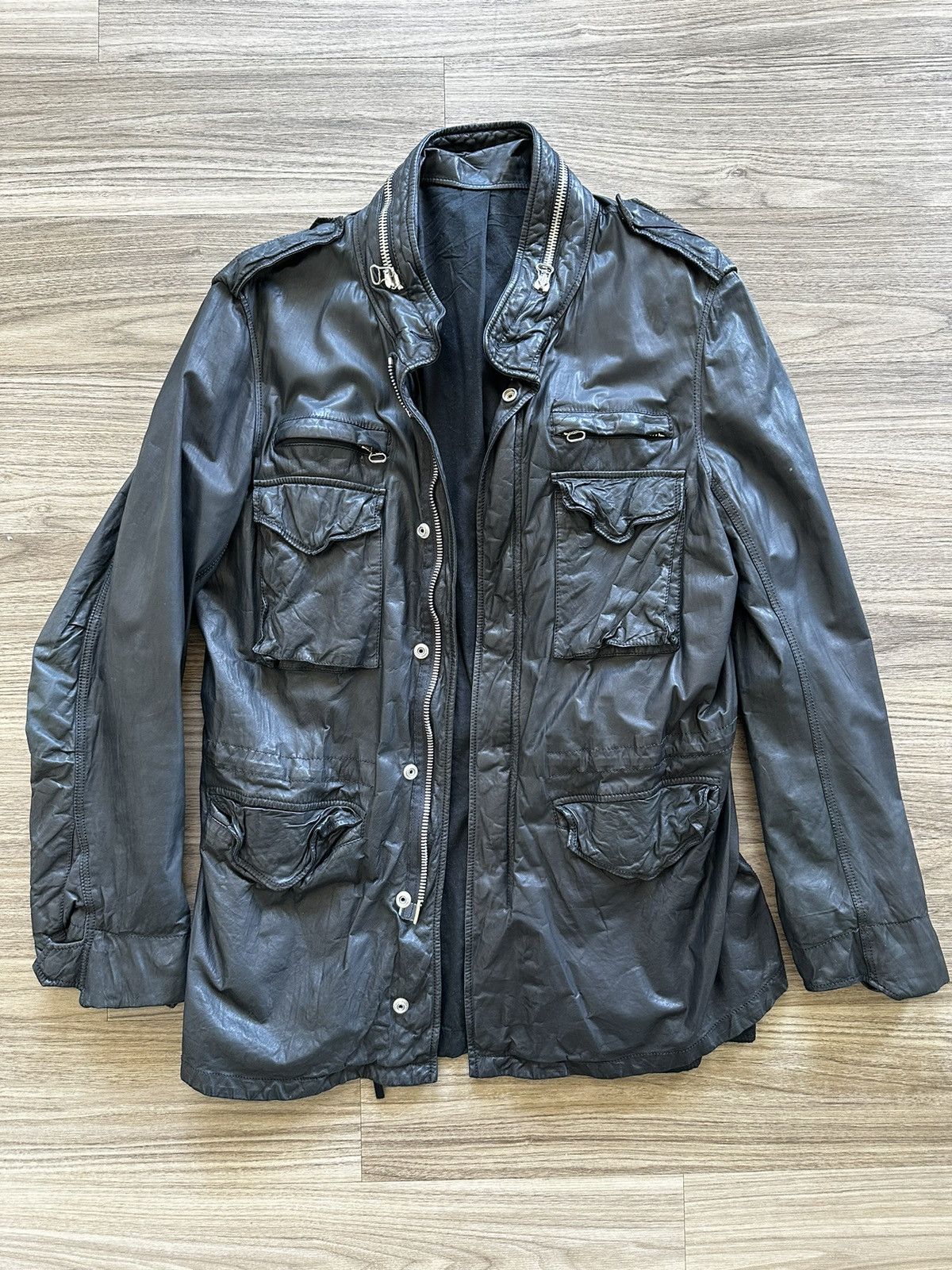 Balmain ?Decarnin Balmain Leather M65 Field Jacket? | Grailed