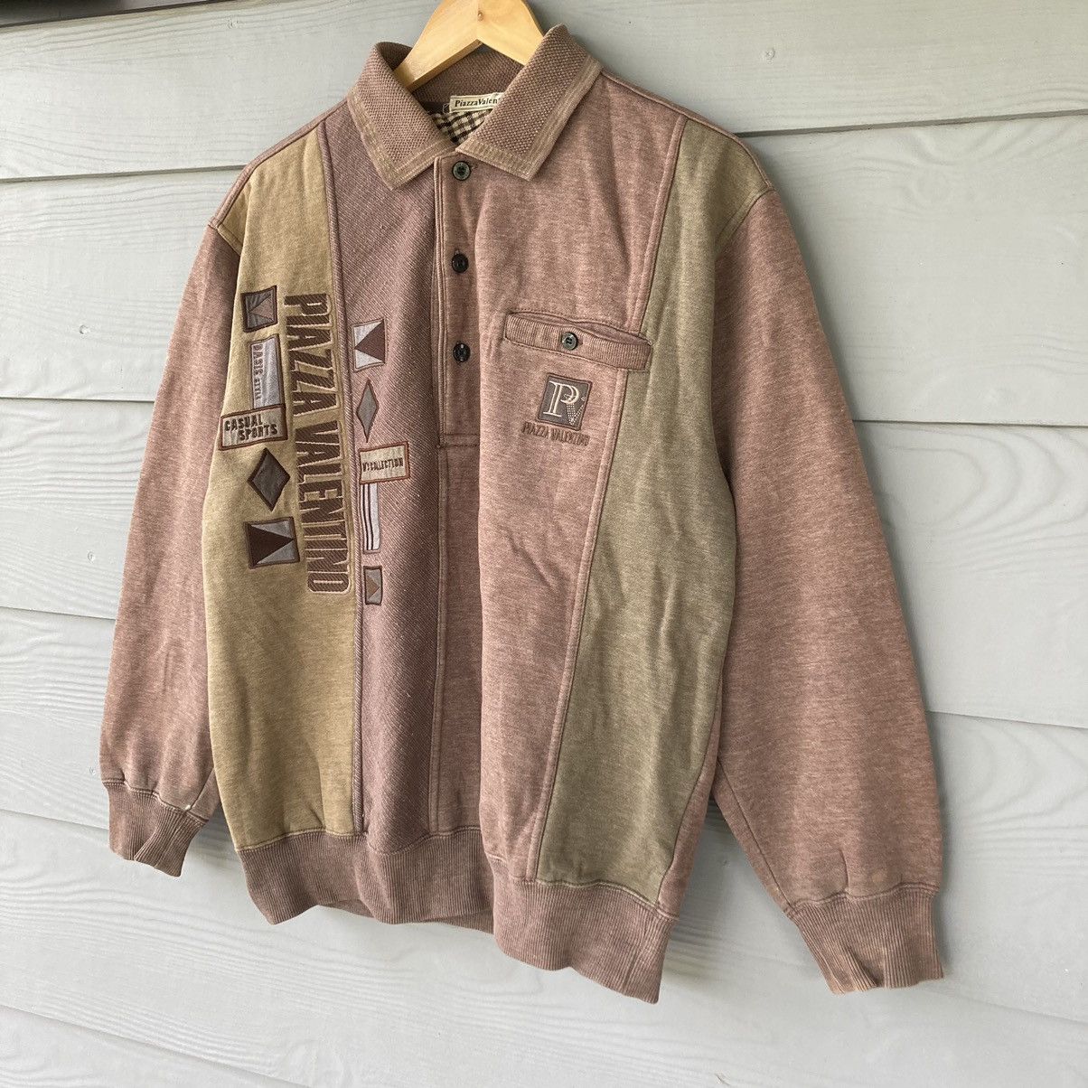 Vintage Vintage Piazza Valentino Brown Sweatshirt Size US L / EU 52-54 / 3 - 3 Thumbnail