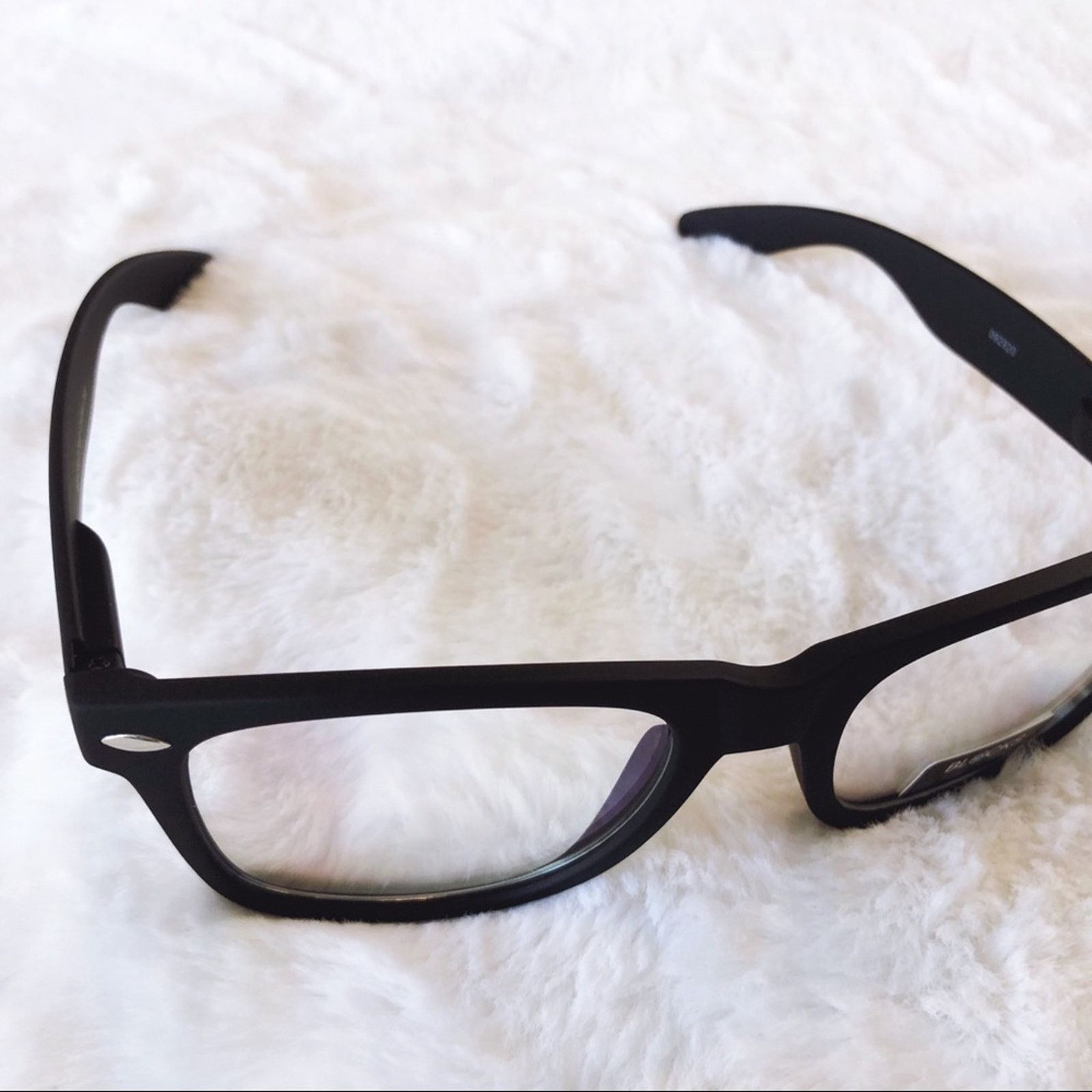 Other Alice Matte Black Rectangle Blue Light Glasses Size ONE SIZE - 6 Thumbnail