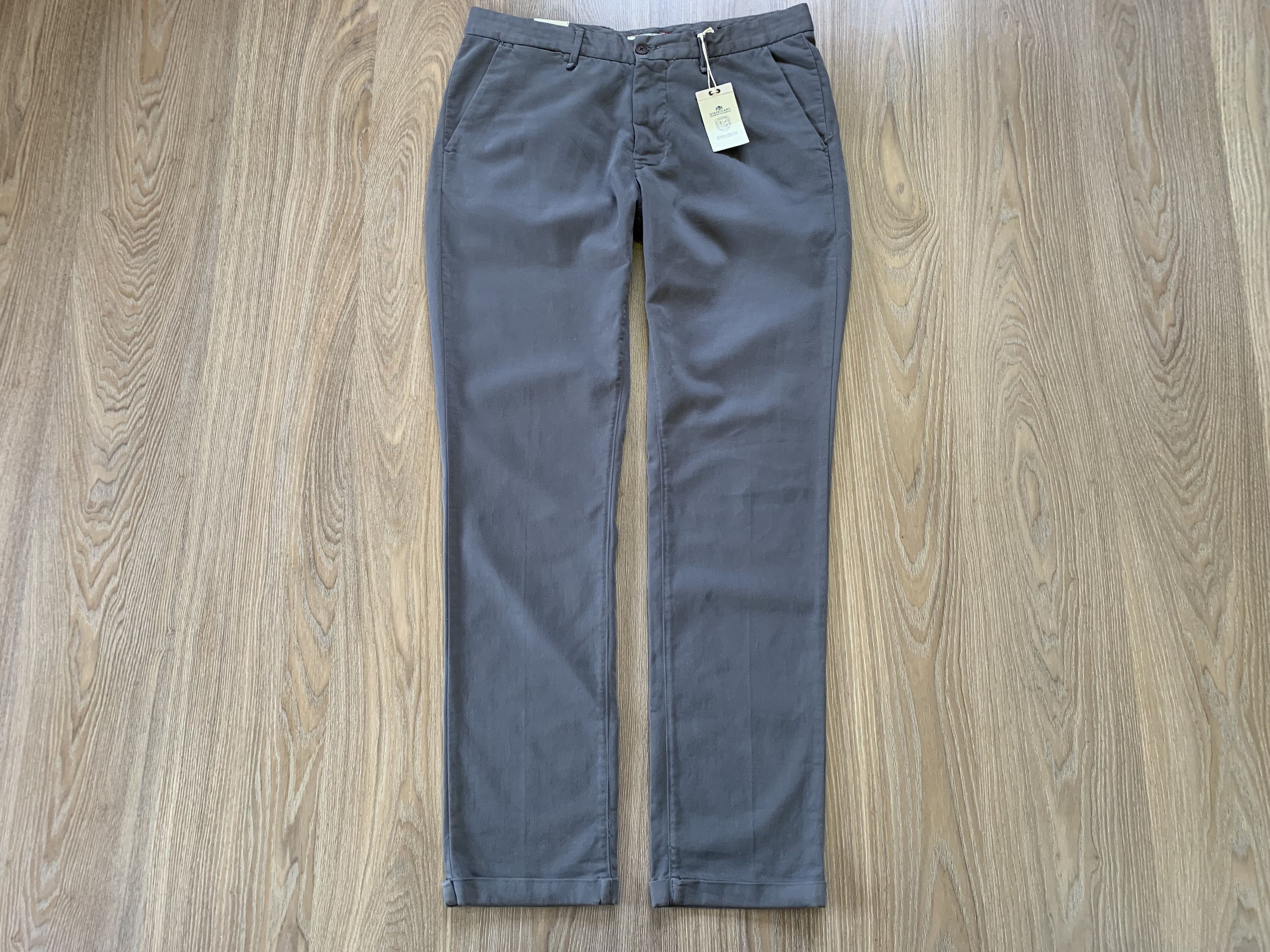 Designer State Of Art Men's Cotton Chino Pants Size US 32 / EU 48 - 2 Thumbnail