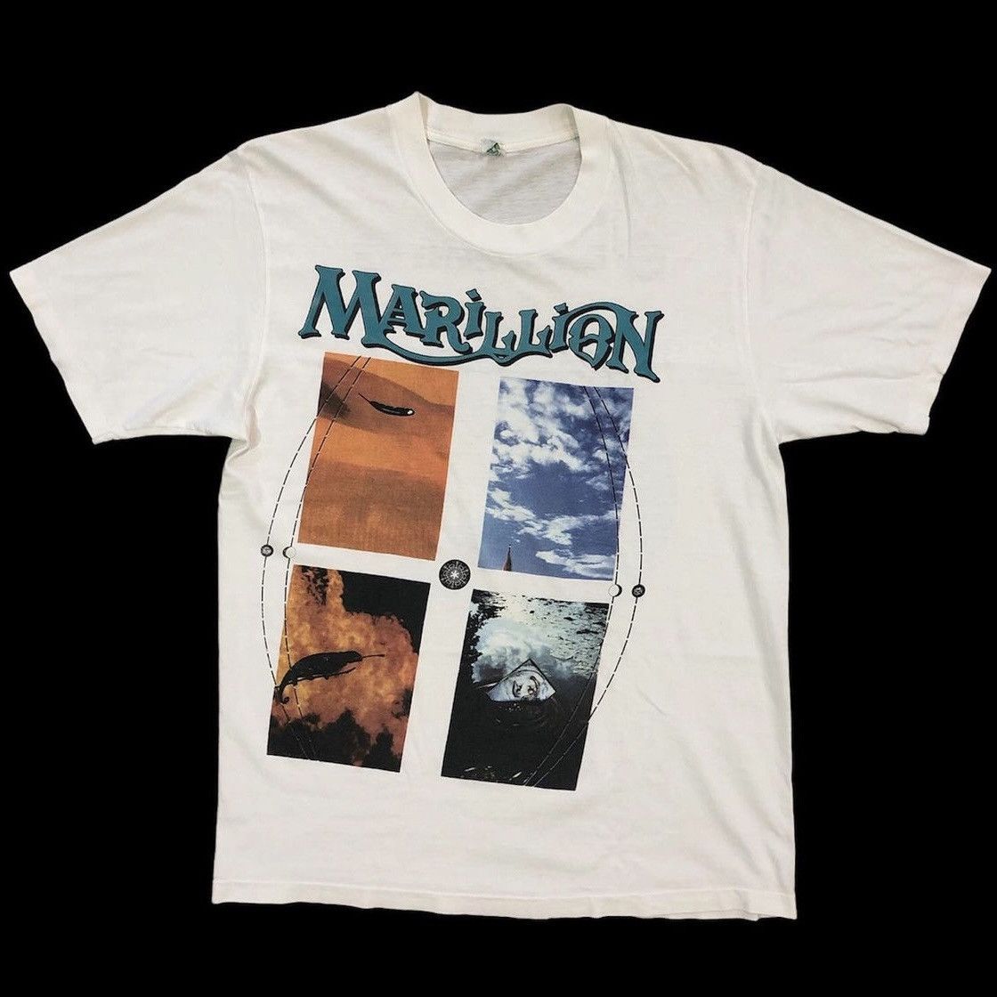 Band Tees × Vintage Vintage 80’s Marillion Seasons End Tour Shirt Size US L / EU 52-54 / 3 - 1 Thumbnail
