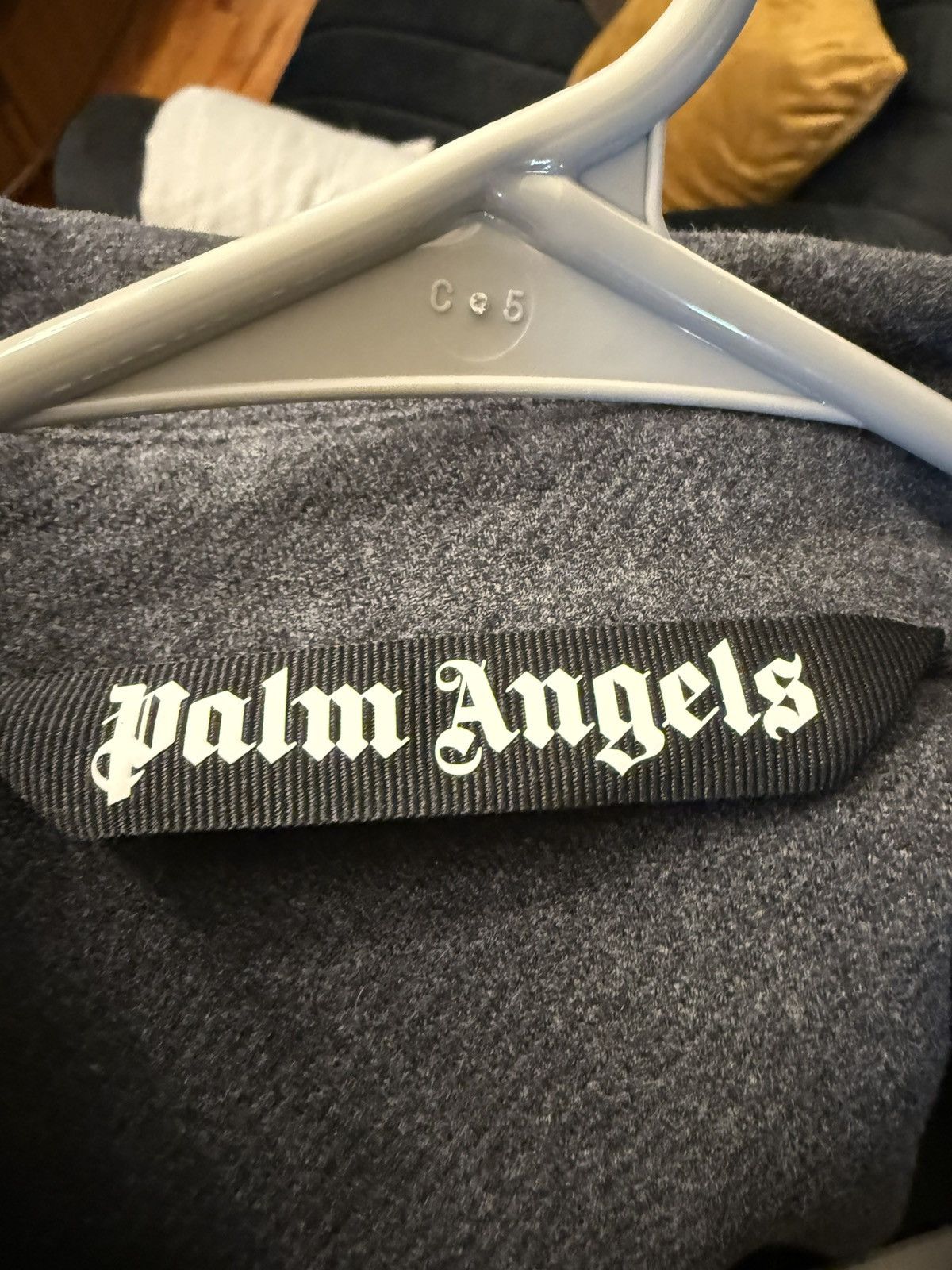 Palm Angels Palm Angels Monogram Cotton Gray Jacket Size Large 52 EU Size US L / EU 52-54 / 3 - 5 Thumbnail