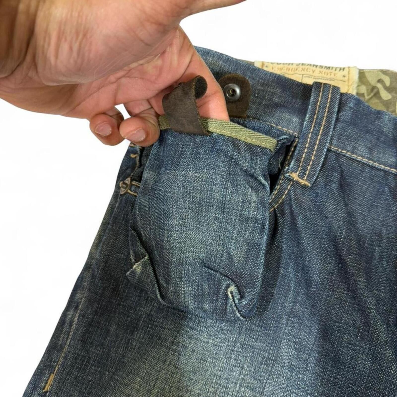 True Religion Y2K vintage TOUGH JEANSMITH➕ army grade unique article Size US 32 / EU 48 - 5 Thumbnail